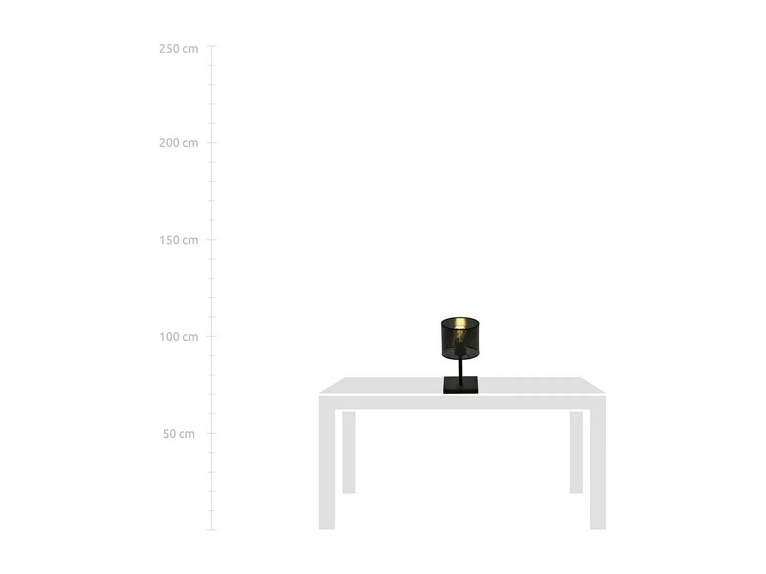 Candeeiro de Mesa Jordan, Preto, 16x32x16 cm, Seven Design