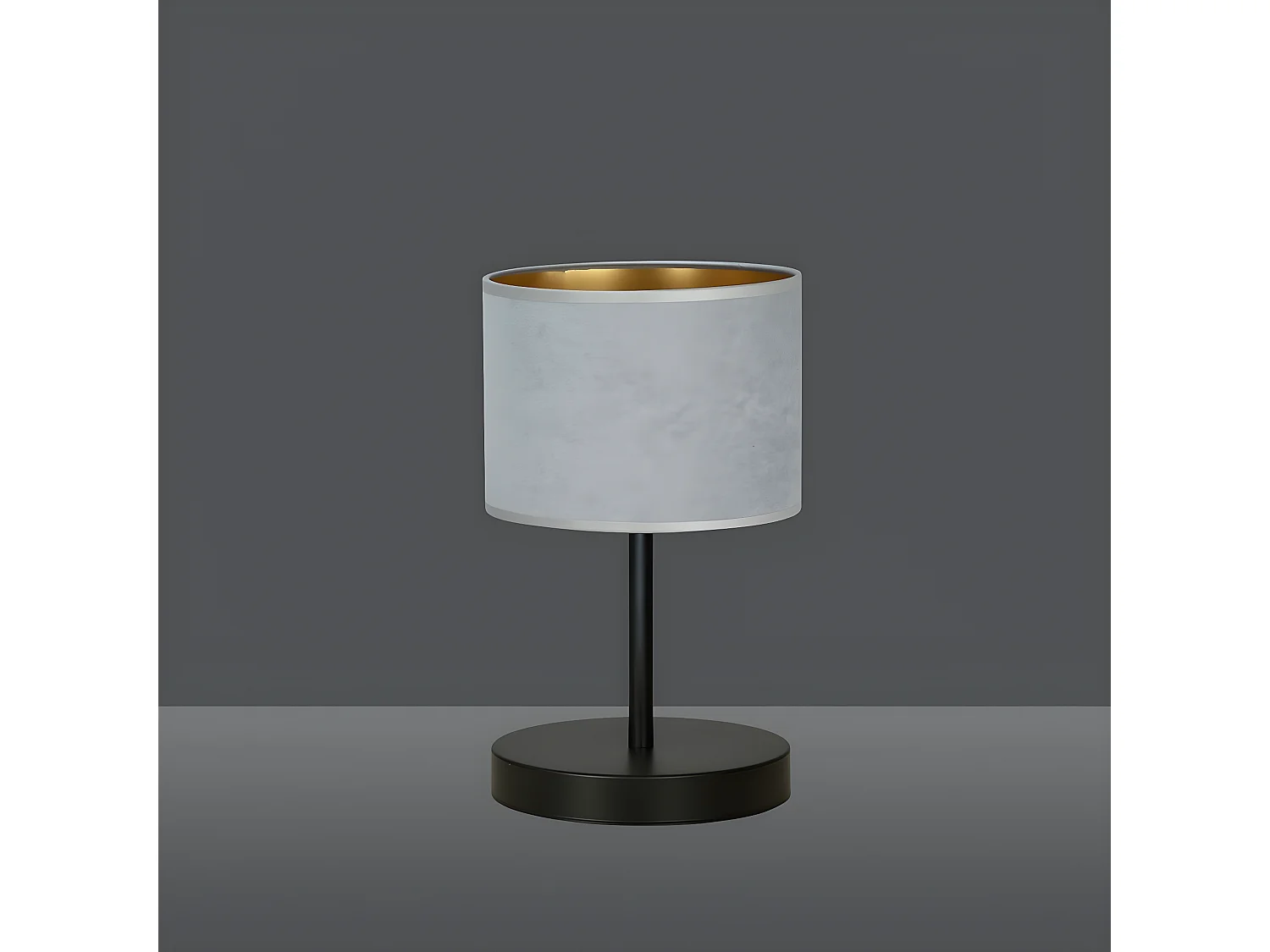 Candeeiro de Mesa Hilde, Cinzento, 20x34x18 cm, Seven Design