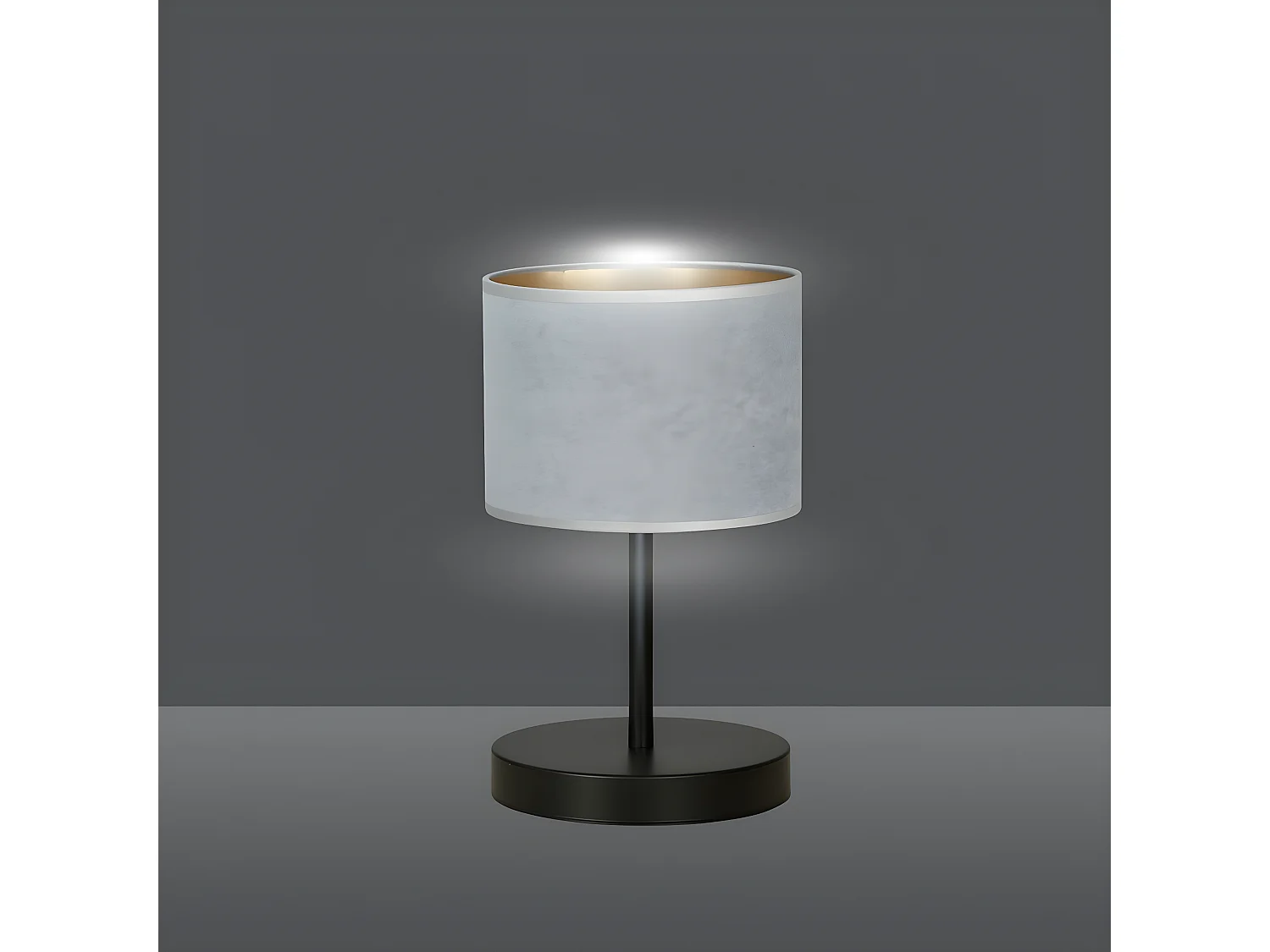 Candeeiro de Mesa Hilde, Cinzento, 20x34x18 cm, Seven Design