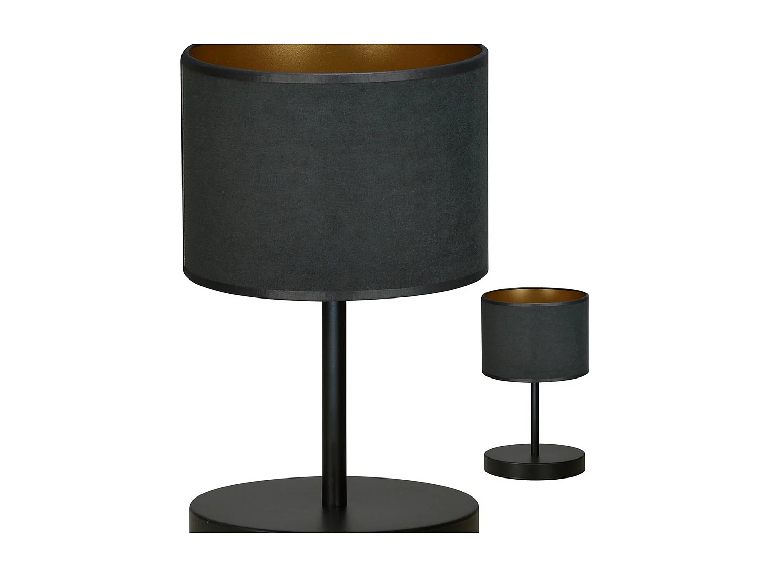 Tafellamp Hilde, Zwart, 20x34x18 cm, Seven Design