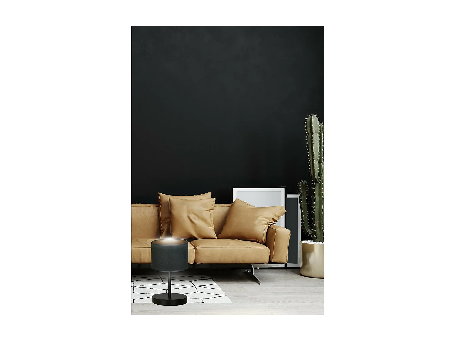 Tafellamp Hilde, Zwart, 20x34x18 cm, Seven Design