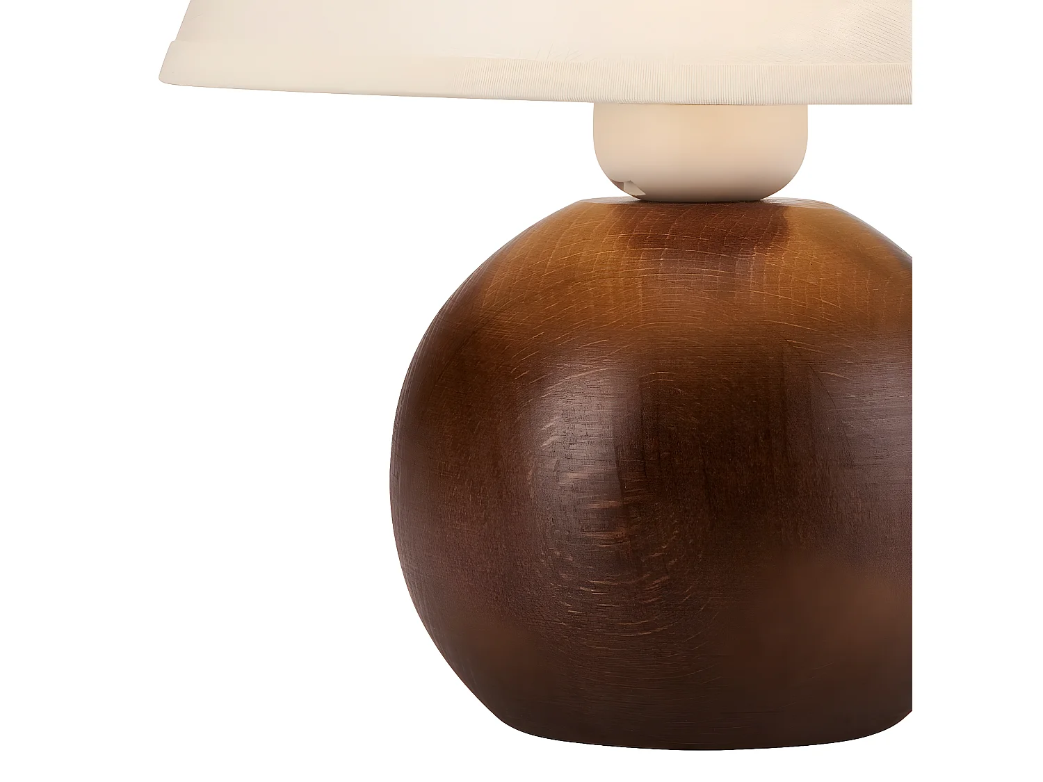 Candeeiro de Mesa Ball 1, Castanho, 24x24x19 cm, Seven Design