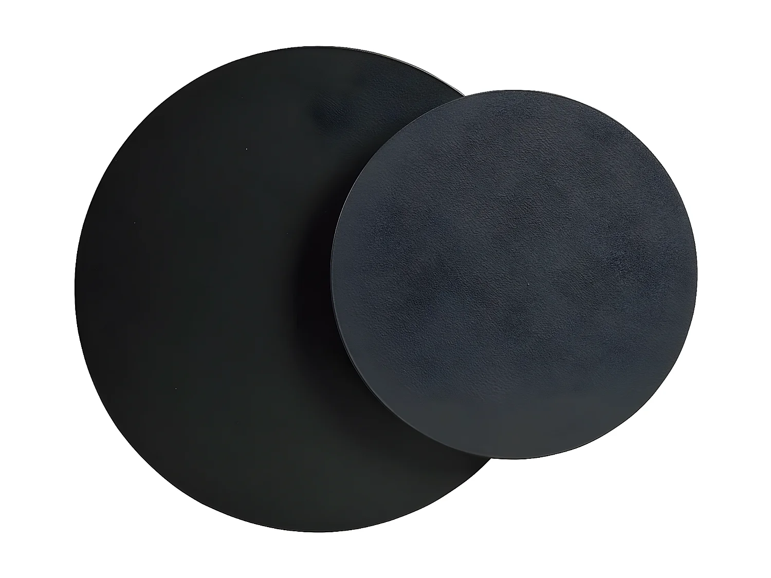 Applique Circle 5, Noir, 22x20x13 cm, Seven Design