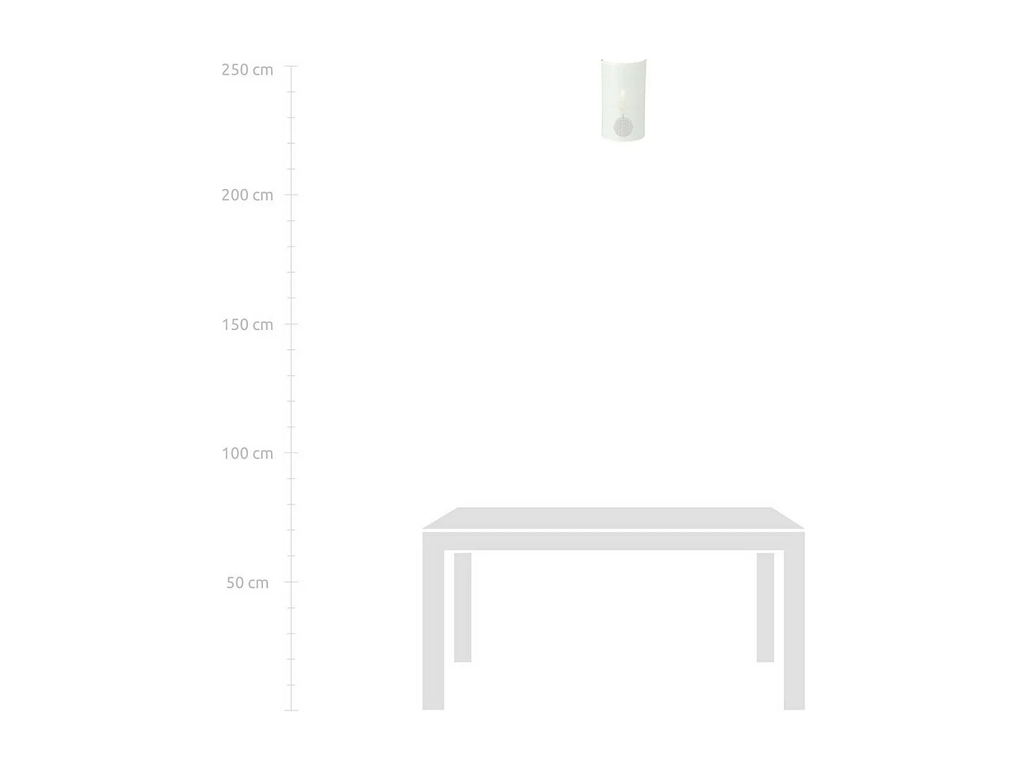 Applique Aston, Blanc, 18x32x8 cm, Seven Design