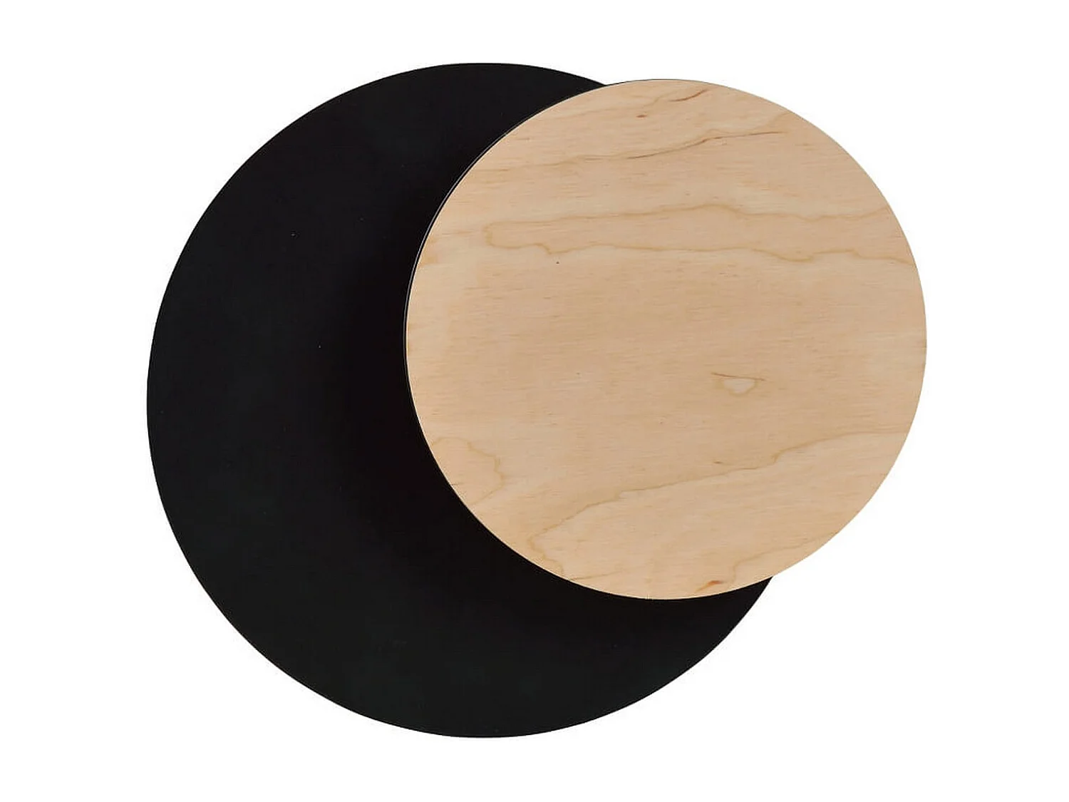 Applique Circle, Noir, 22x20x13 cm, Seven Design