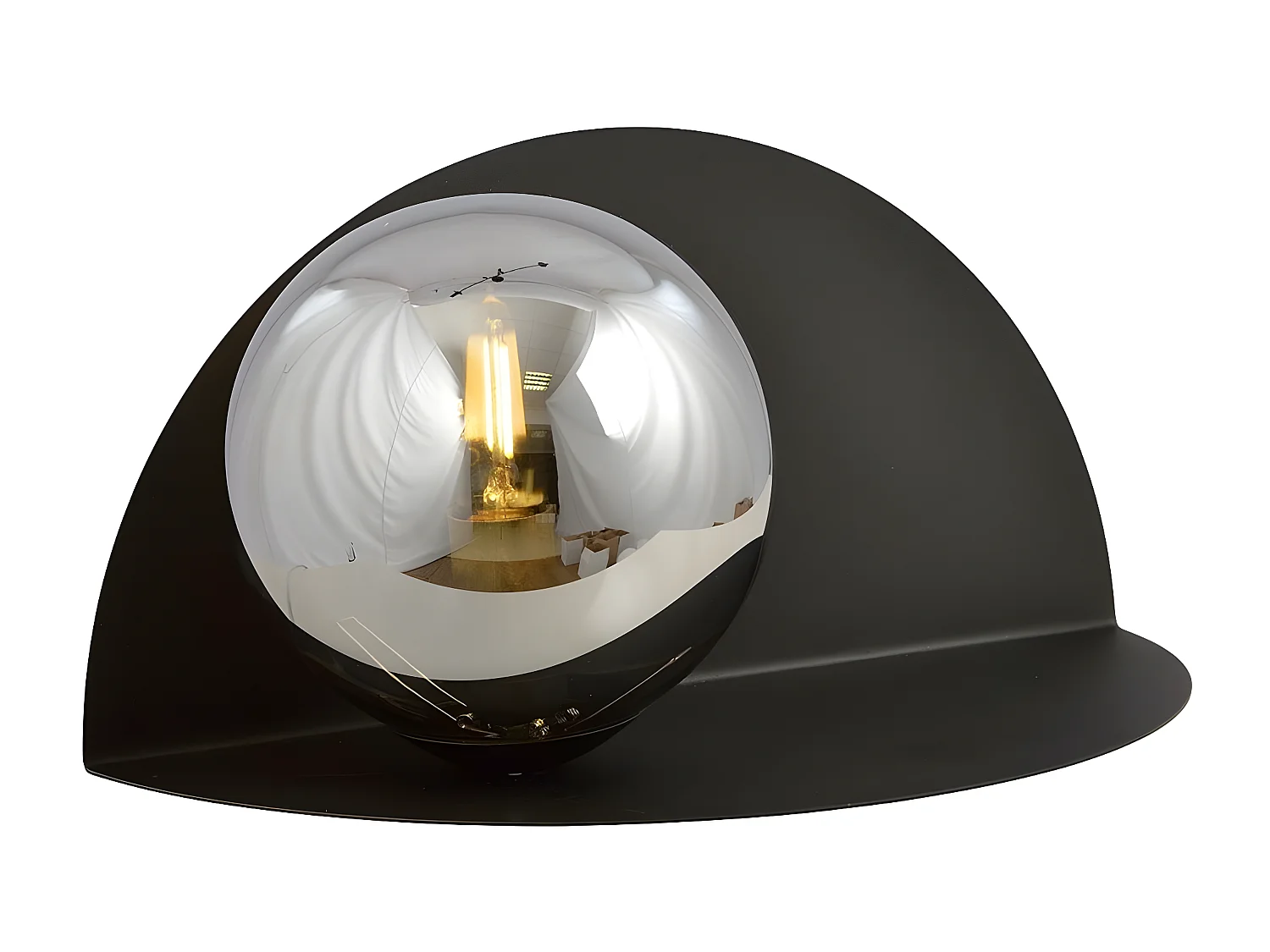 Applique Form1, Noir, 30x15x15 cm, Seven Design