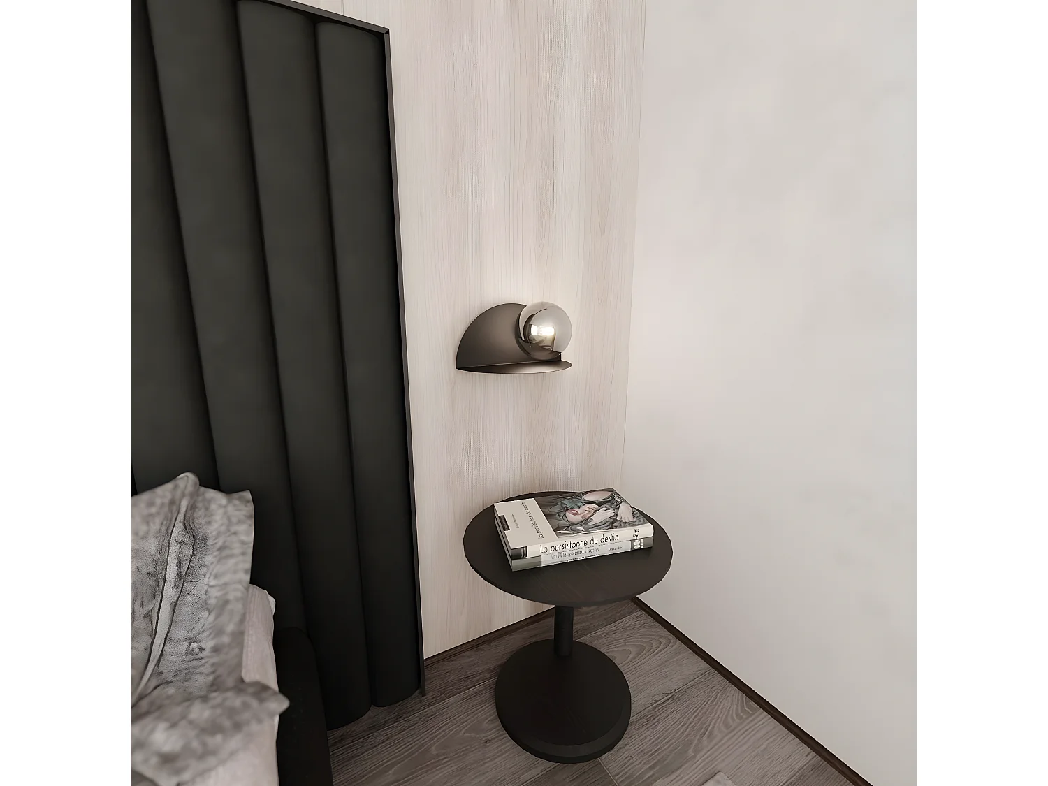 Applique Form1, Noir, 30x15x15 cm, Seven Design