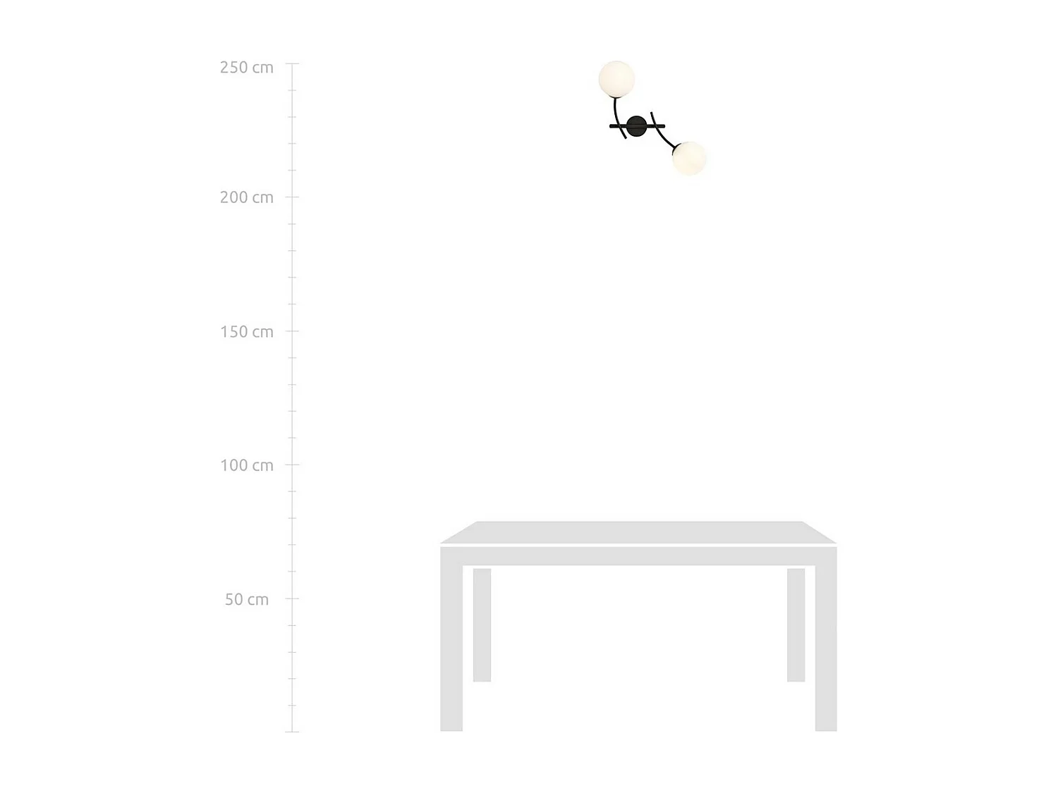 Applique Hunter 7, Noir, 35x38x14 cm, Seven Design