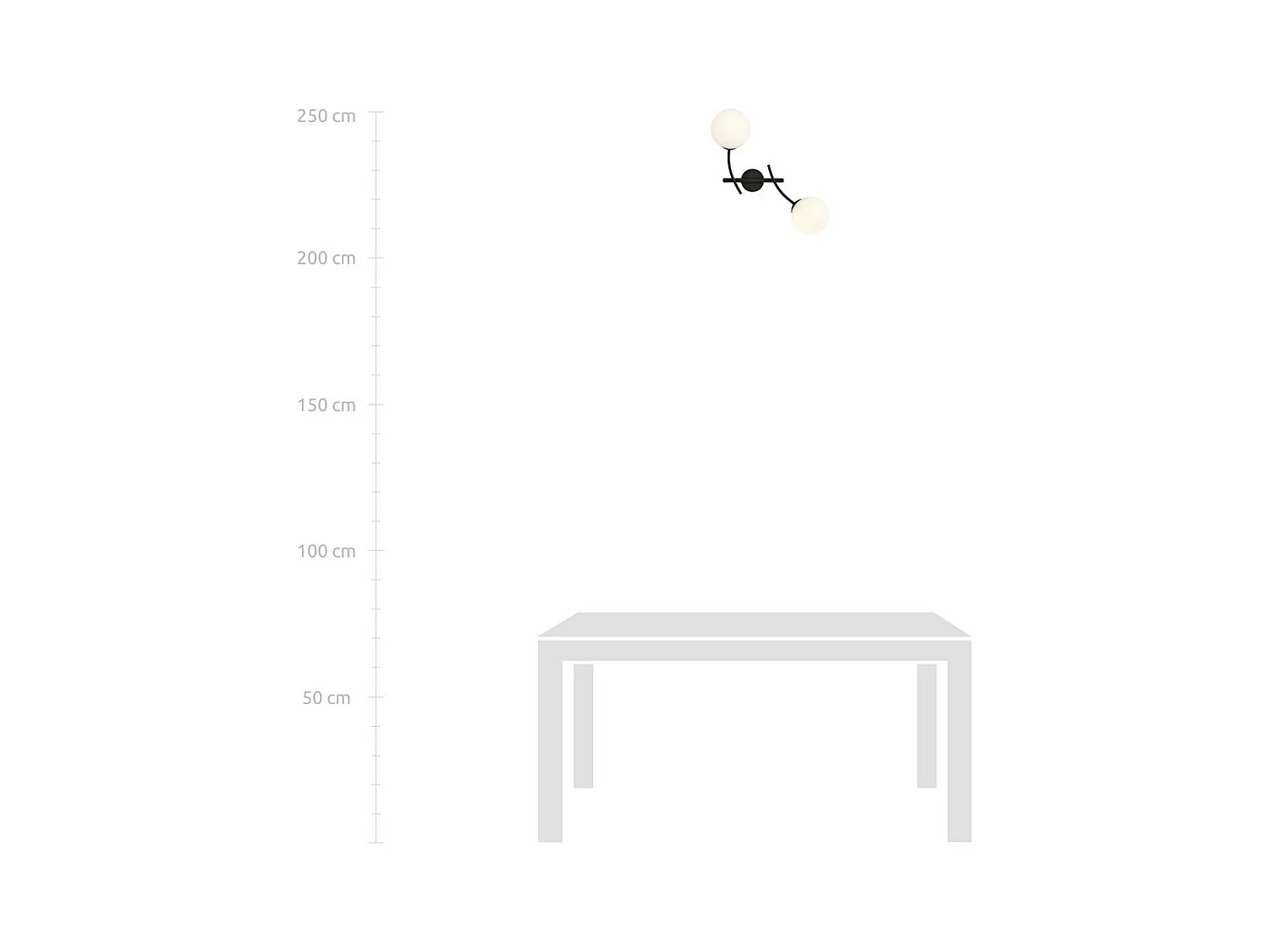 Wandlamp Hunter, Zwart, 35x38x14 cm, EPIKASA