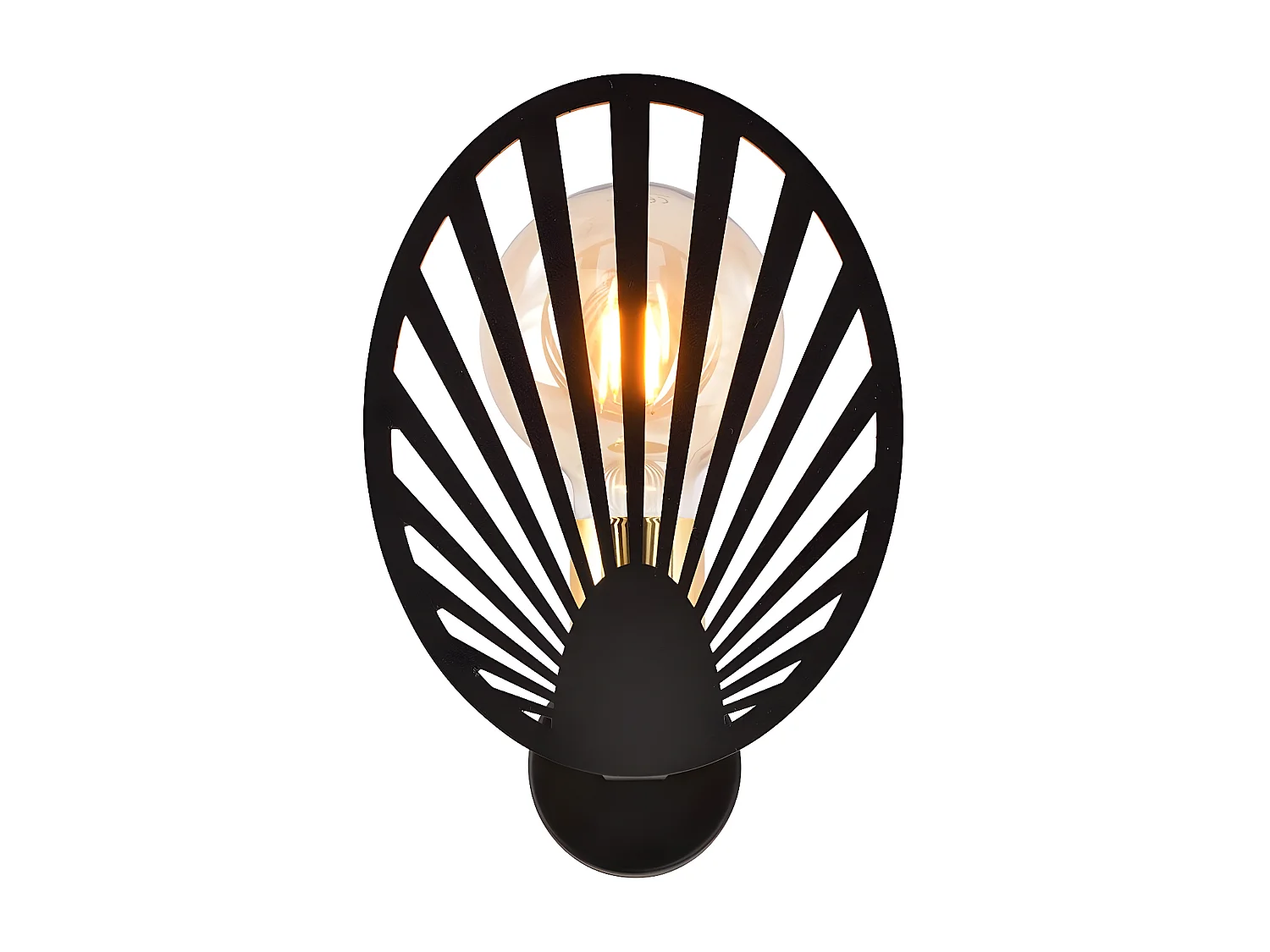 Applique Playa, Noir, 16x23,5x14 cm, Seven Design