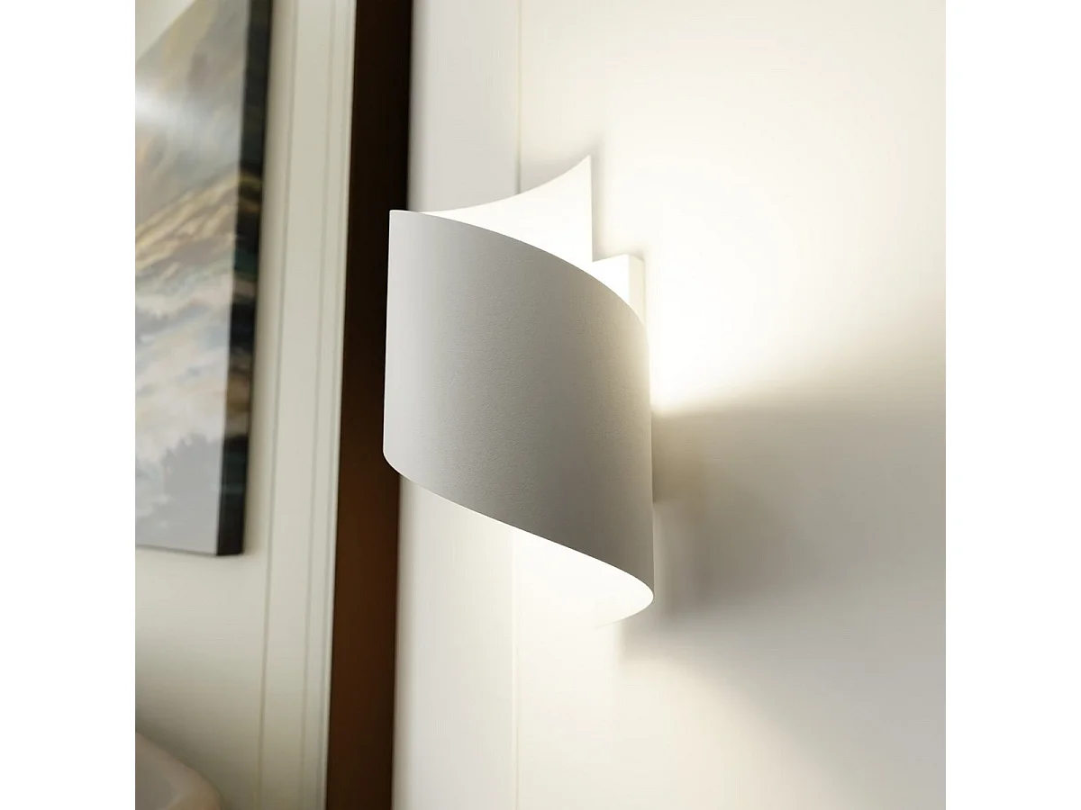 Wandlamp Spiner, Wit, 14x30x13 cm, Seven Design