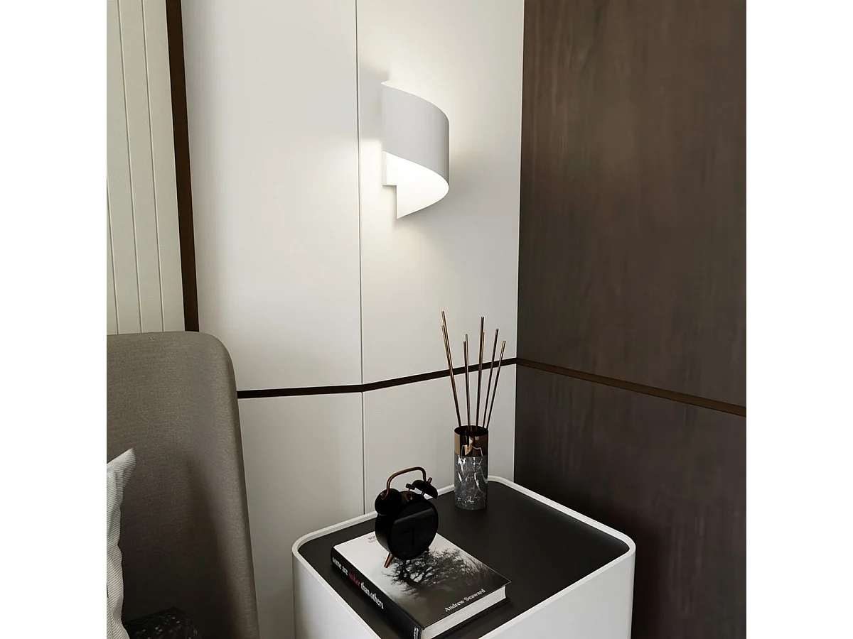 Wandlamp Spiner, Wit, 14x30x13 cm, Seven Design