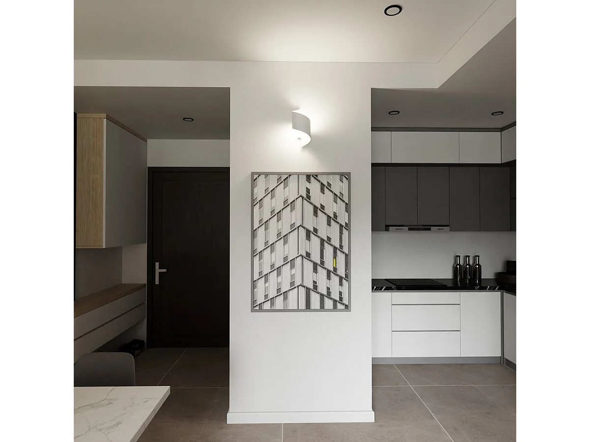 Wandlamp Spiner, Wit, 14x30x13 cm, Seven Design
