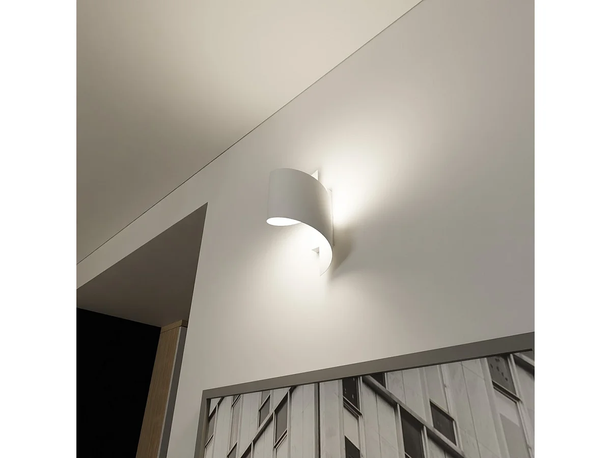 Wandlamp Spiner, Wit, 14x30x13 cm, Seven Design