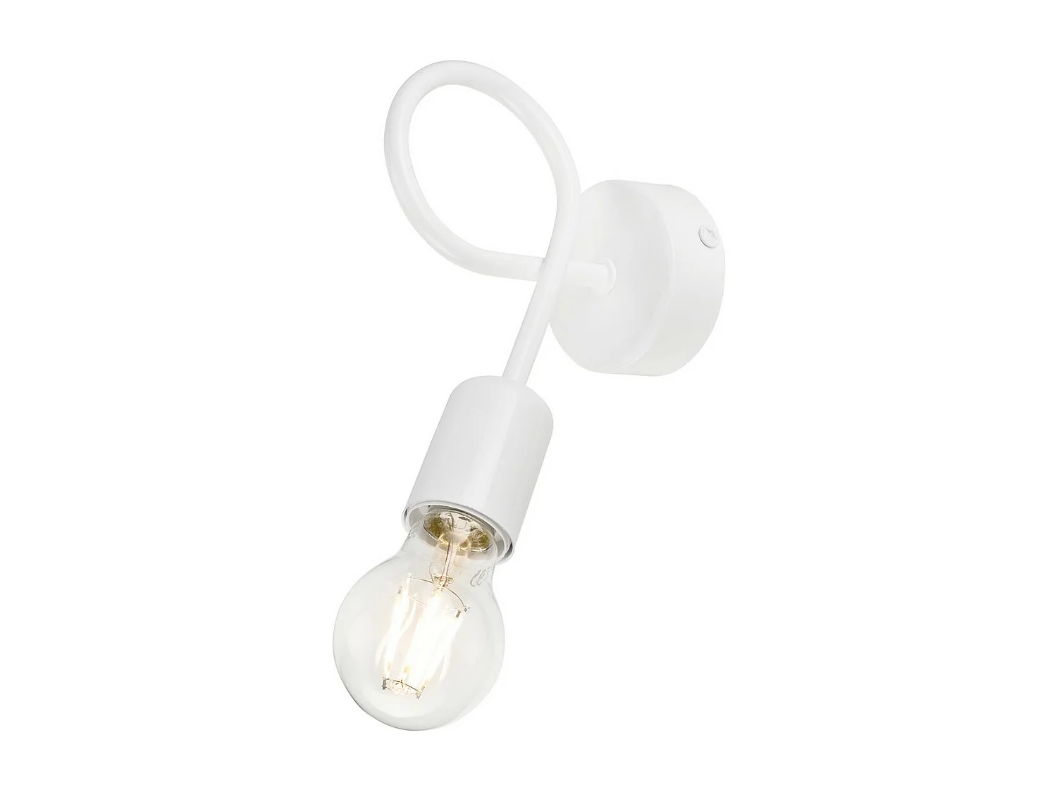 Applique Camilla, Blanc, 8x8x18 cm, Seven Design