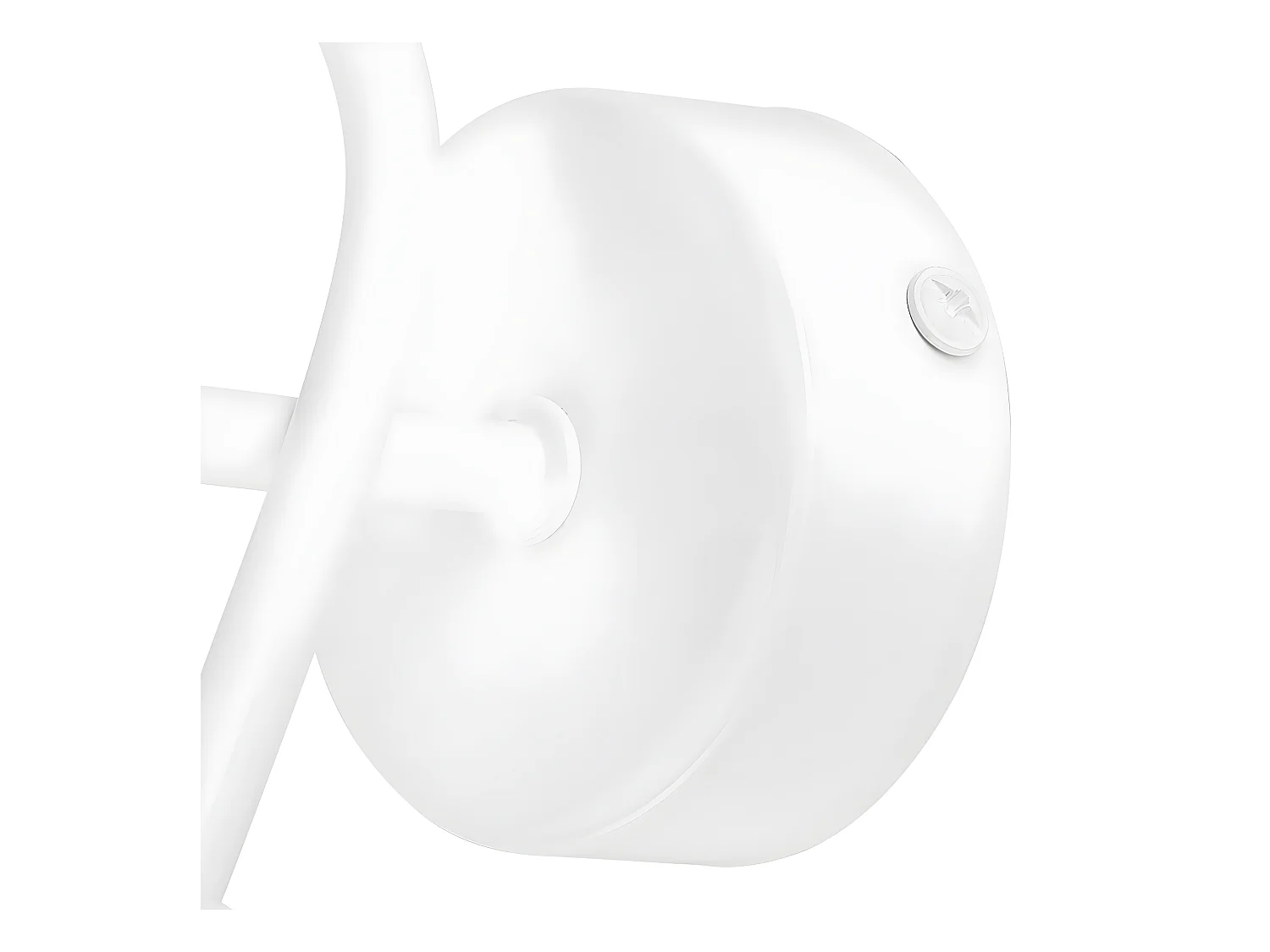 Applique Camilla, Blanc, 8x8x18 cm, Seven Design