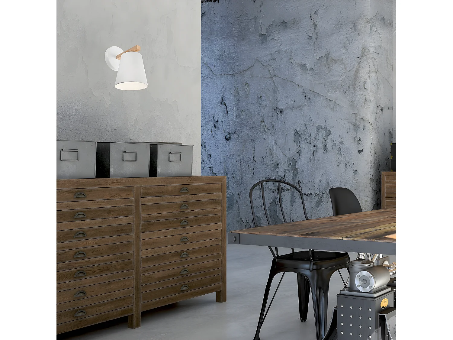 Applique Ellie, Blanc, 22x22x24 cm, Seven Design