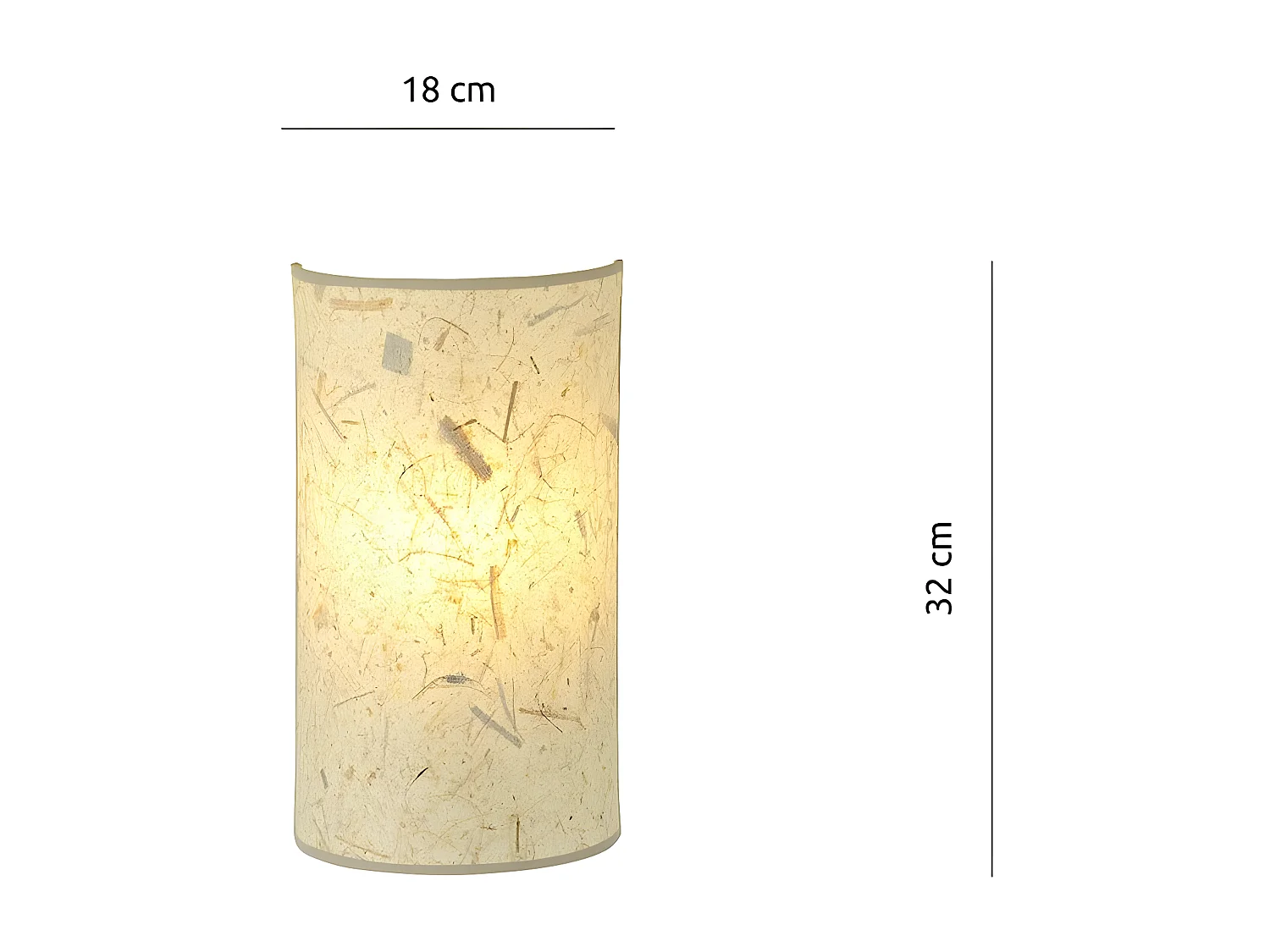 Applique Aston 5, Beige, 18x32x8 cm, Seven Design