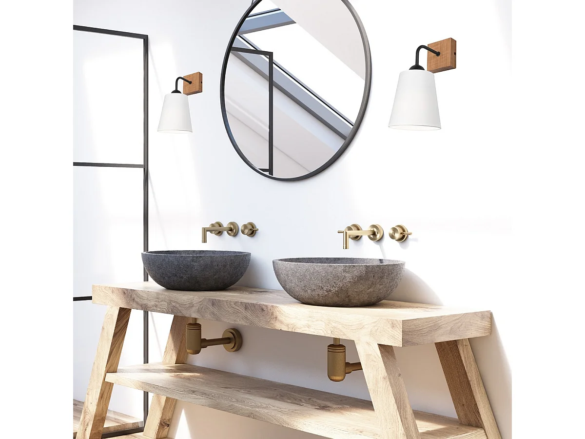 Wandlamp Lula, Wit, 15x15x29 cm, Seven Design