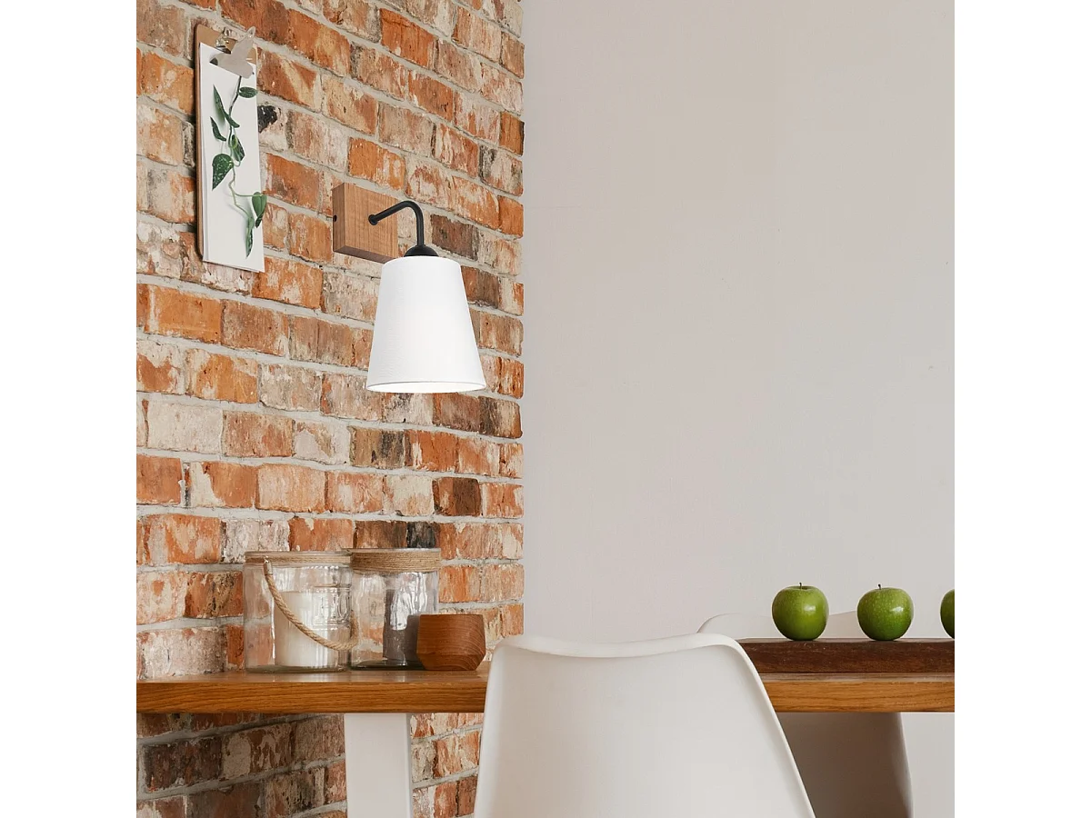 Wandlamp Lula, Wit, 15x15x29 cm, Seven Design