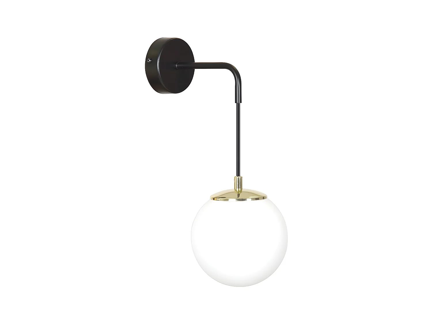 Wandlamp Ognis, Zwart, 18x30x16 cm, Epikasa