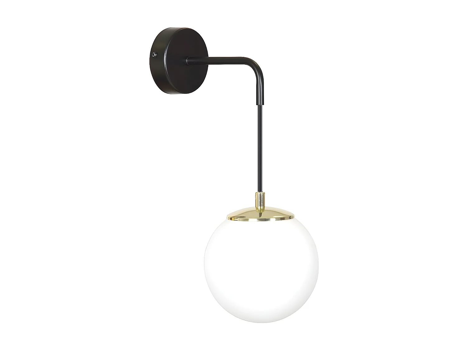 Wandlamp Ognis, Zwart, 18x30x16 cm, Seven Design