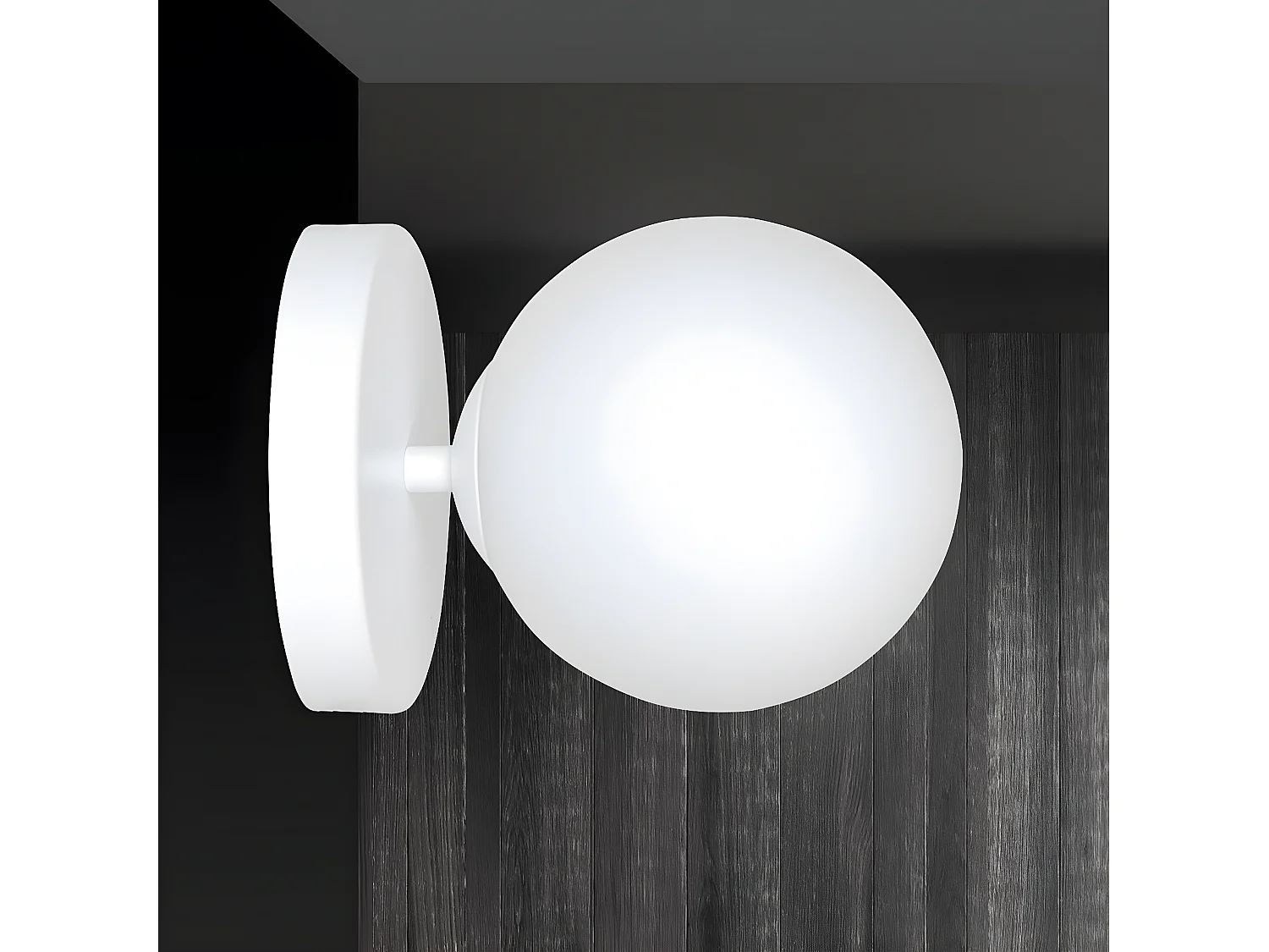 Applique Kalfor, Blanc, 15x15x18 cm, Seven Design