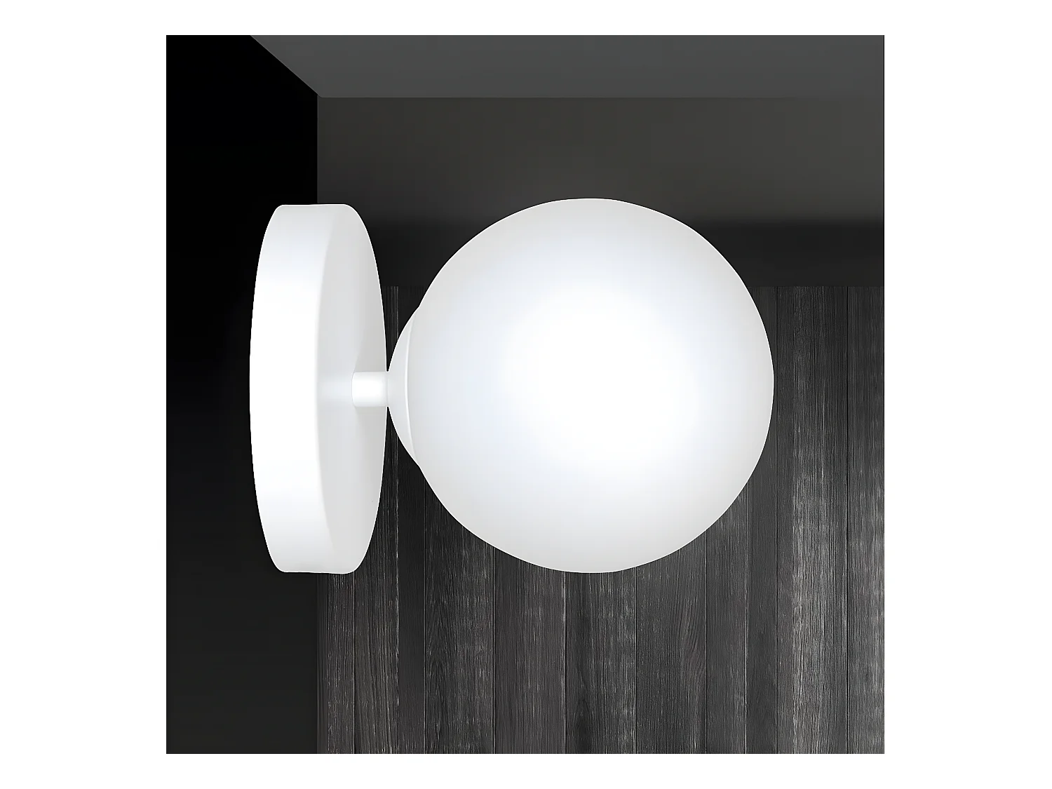 Lampada a Parete Kalfor, Bianco, 15x15x18 cm, Epikasa