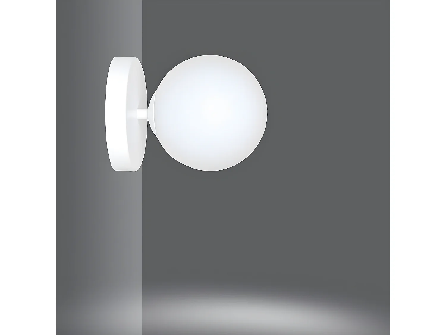 Applique Kalfor, Blanc, 15x15x18 cm, Seven Design