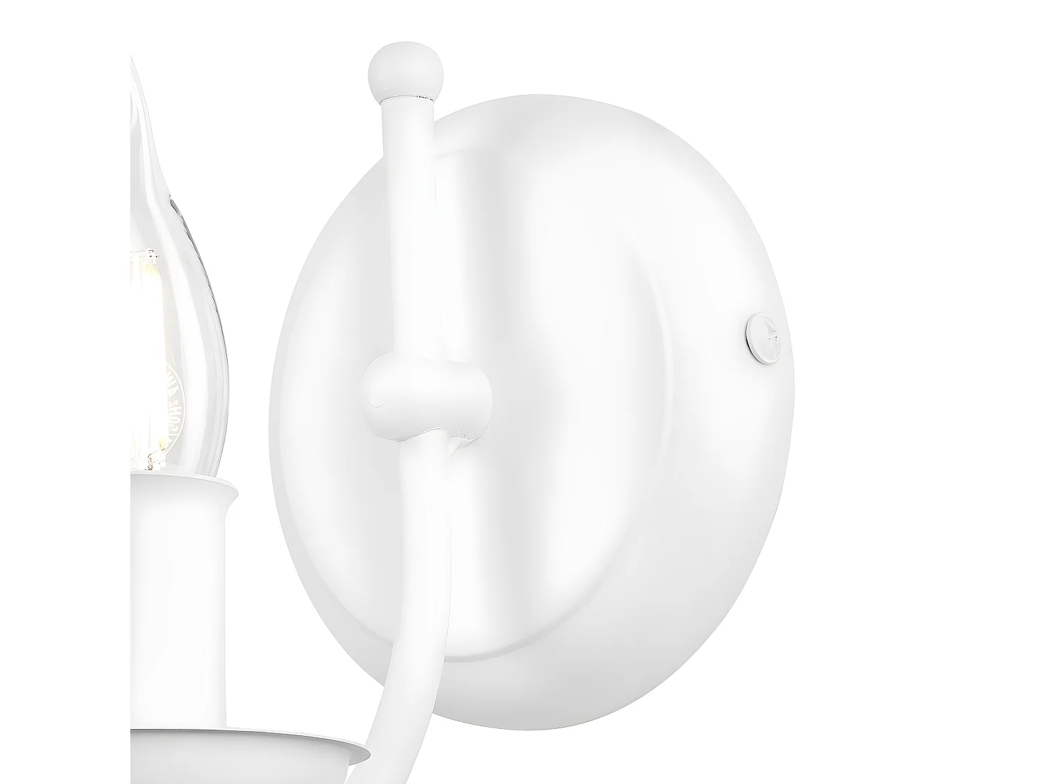 Candeeiro de Parede Luca, Branco, 18x18x17 cm, Seven Design