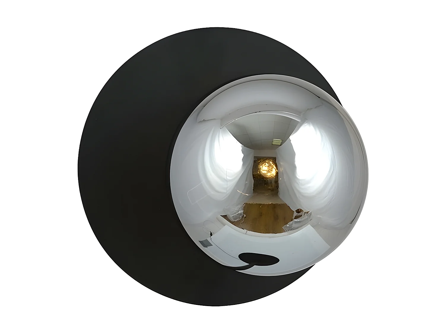 Candeeiro de Parede Oslo 4, Preto, 20x20x15 cm, Seven Design