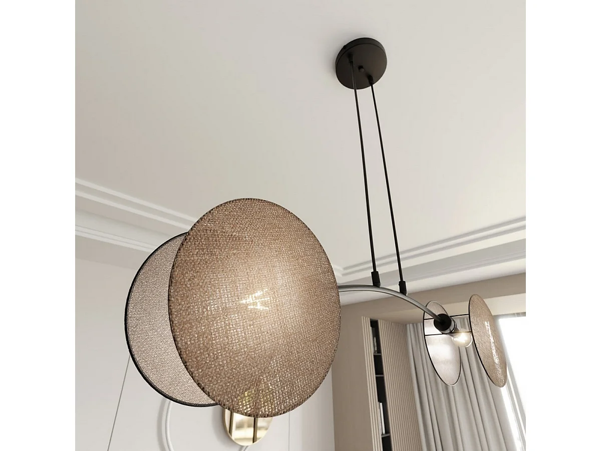 Applique Luca, Noir, 18x18x17 cm, Seven Design