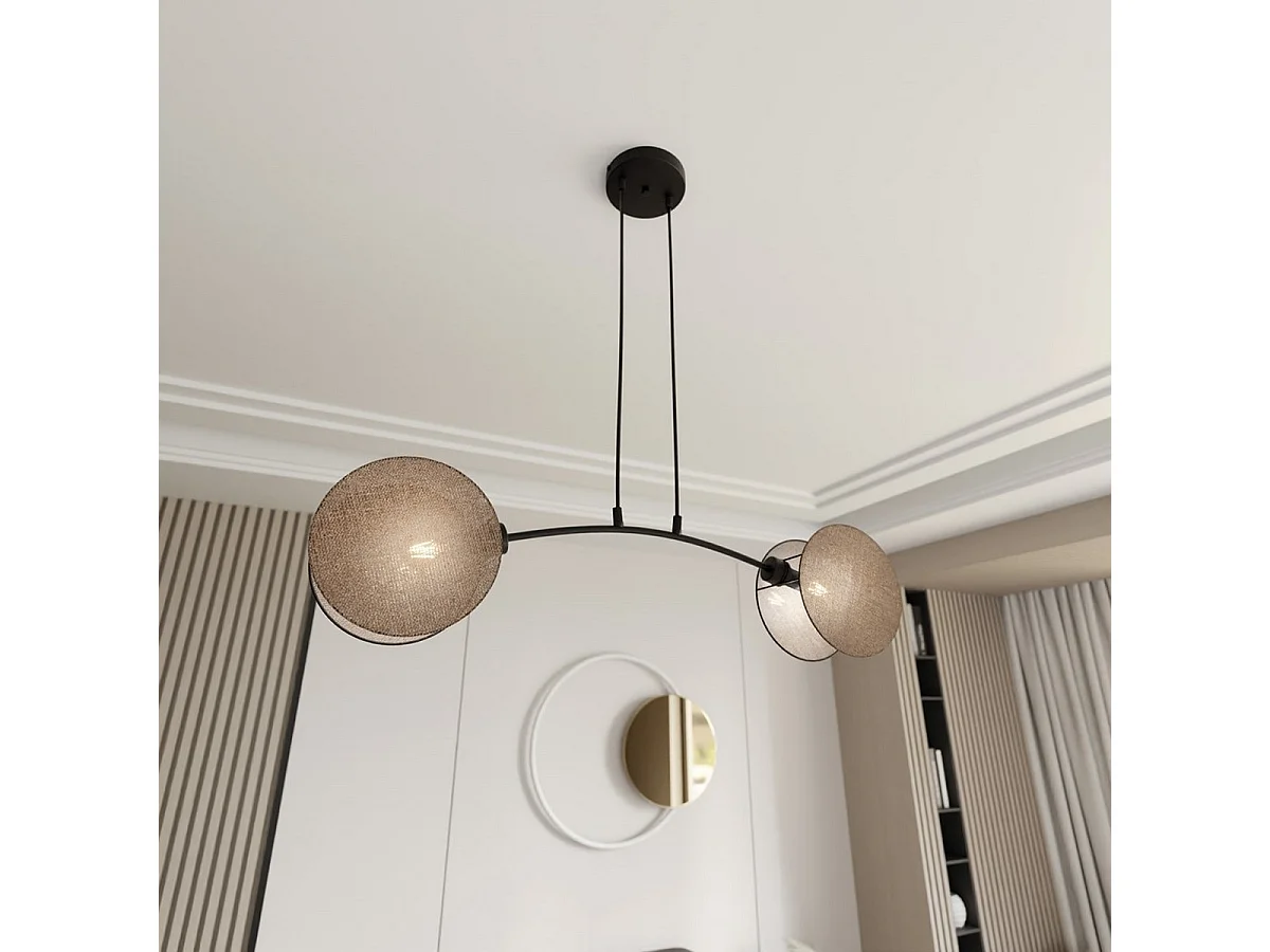 Applique Luca, Noir, 18x18x17 cm, Seven Design