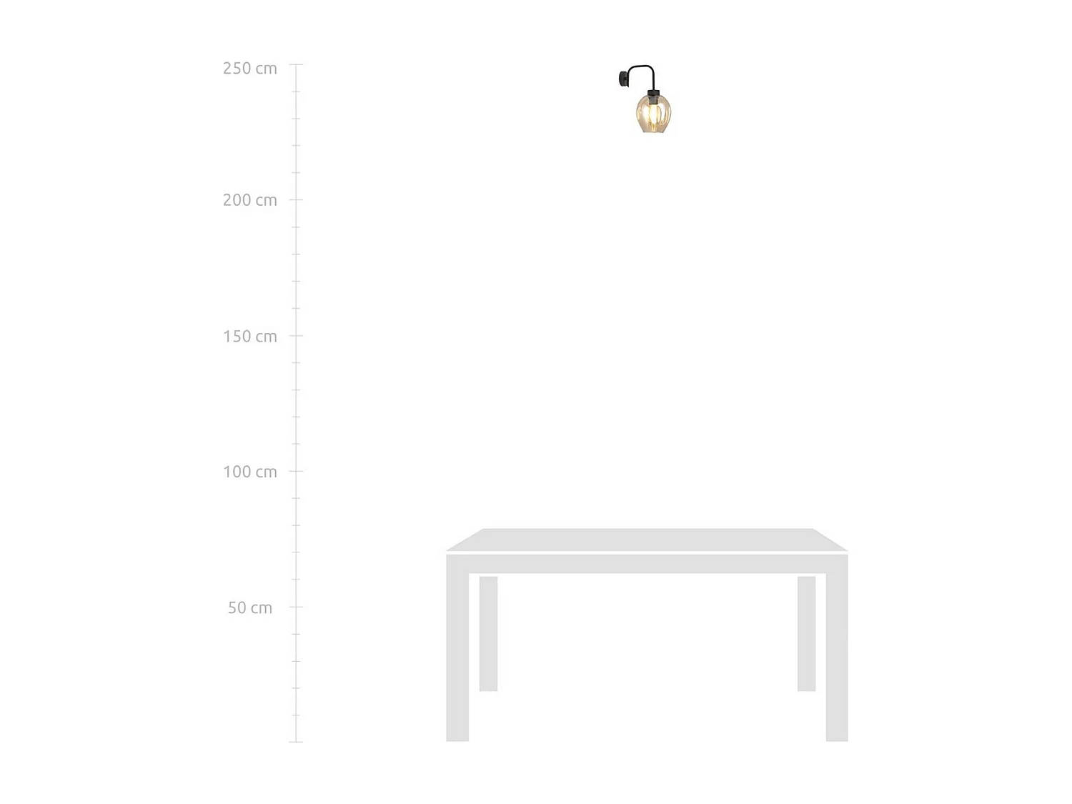 Applique Lukka, Noir, 14x26x14 cm, Seven Design