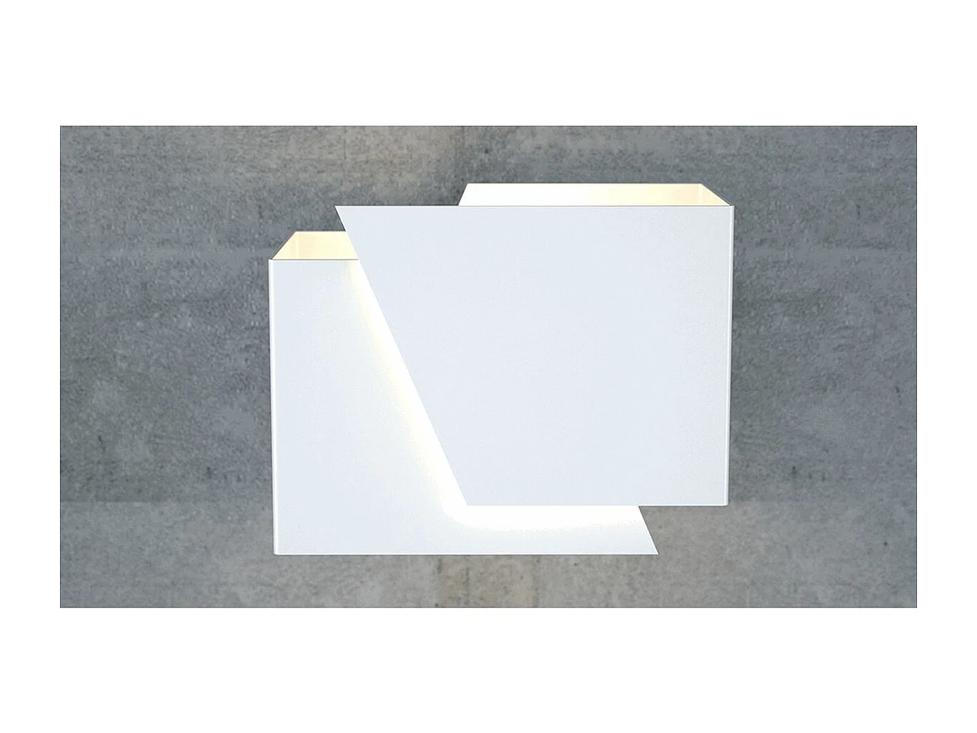 Lámpara de Pared Frost, Blanco, 17x13x13 cm, Seven Design