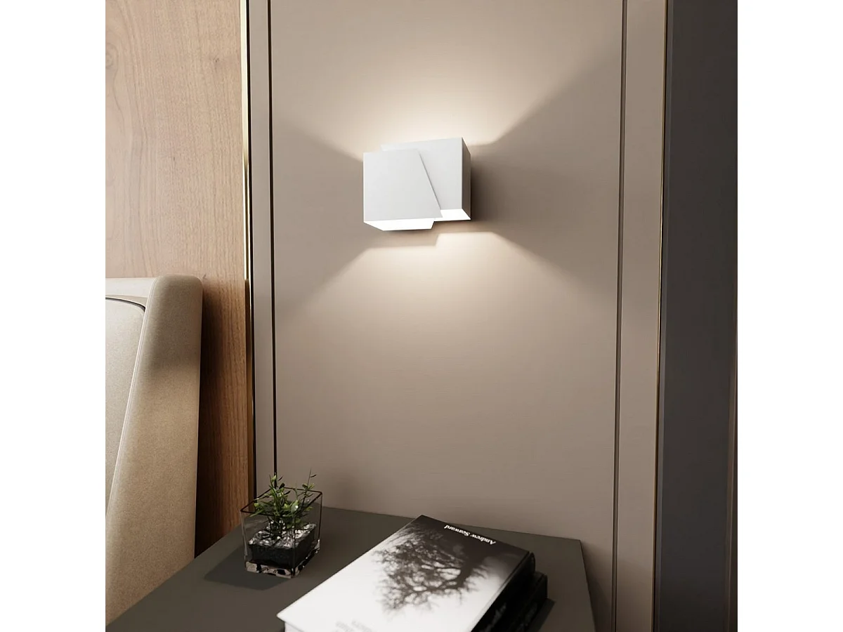 Lámpara de Pared Frost, Blanco, 17x13x13 cm, Seven Design