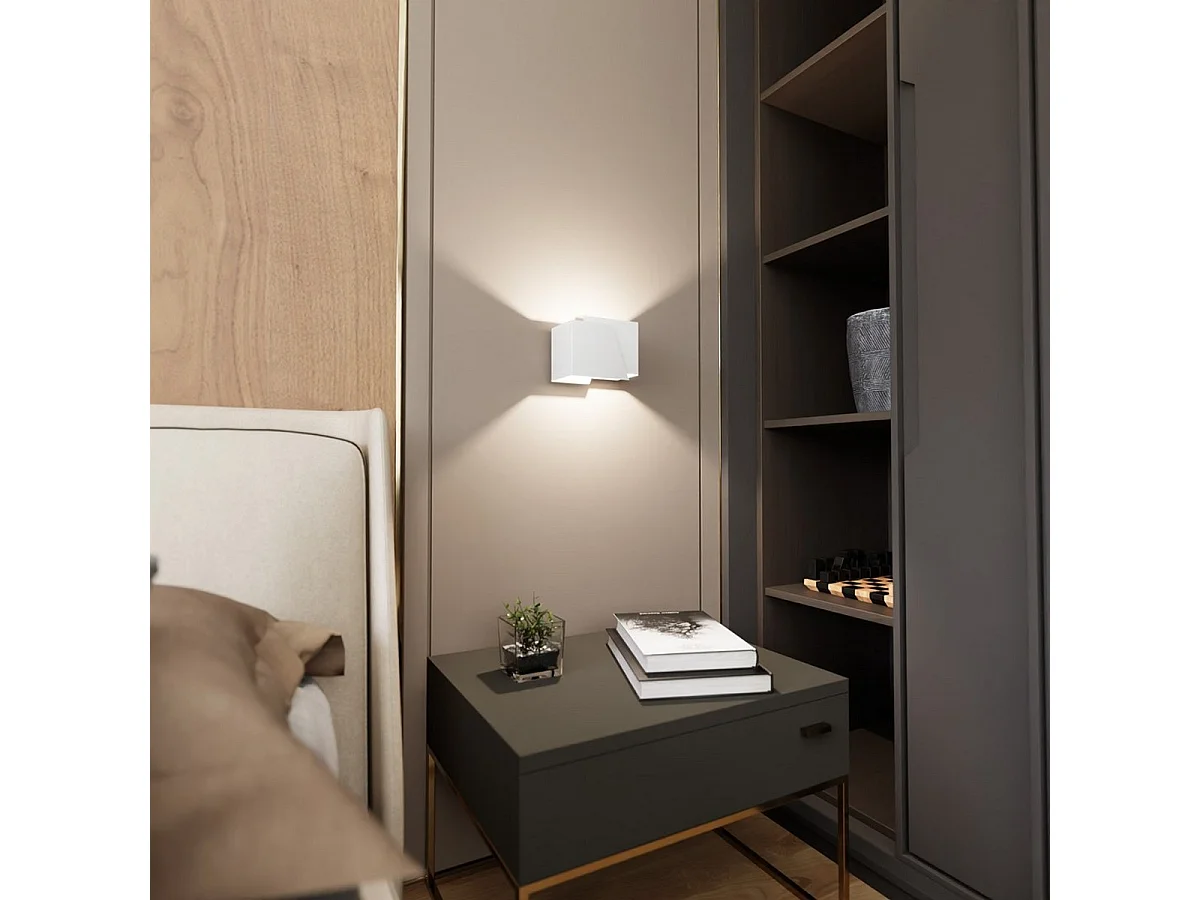 Lámpara de Pared Frost, Blanco, 17x13x13 cm, Seven Design