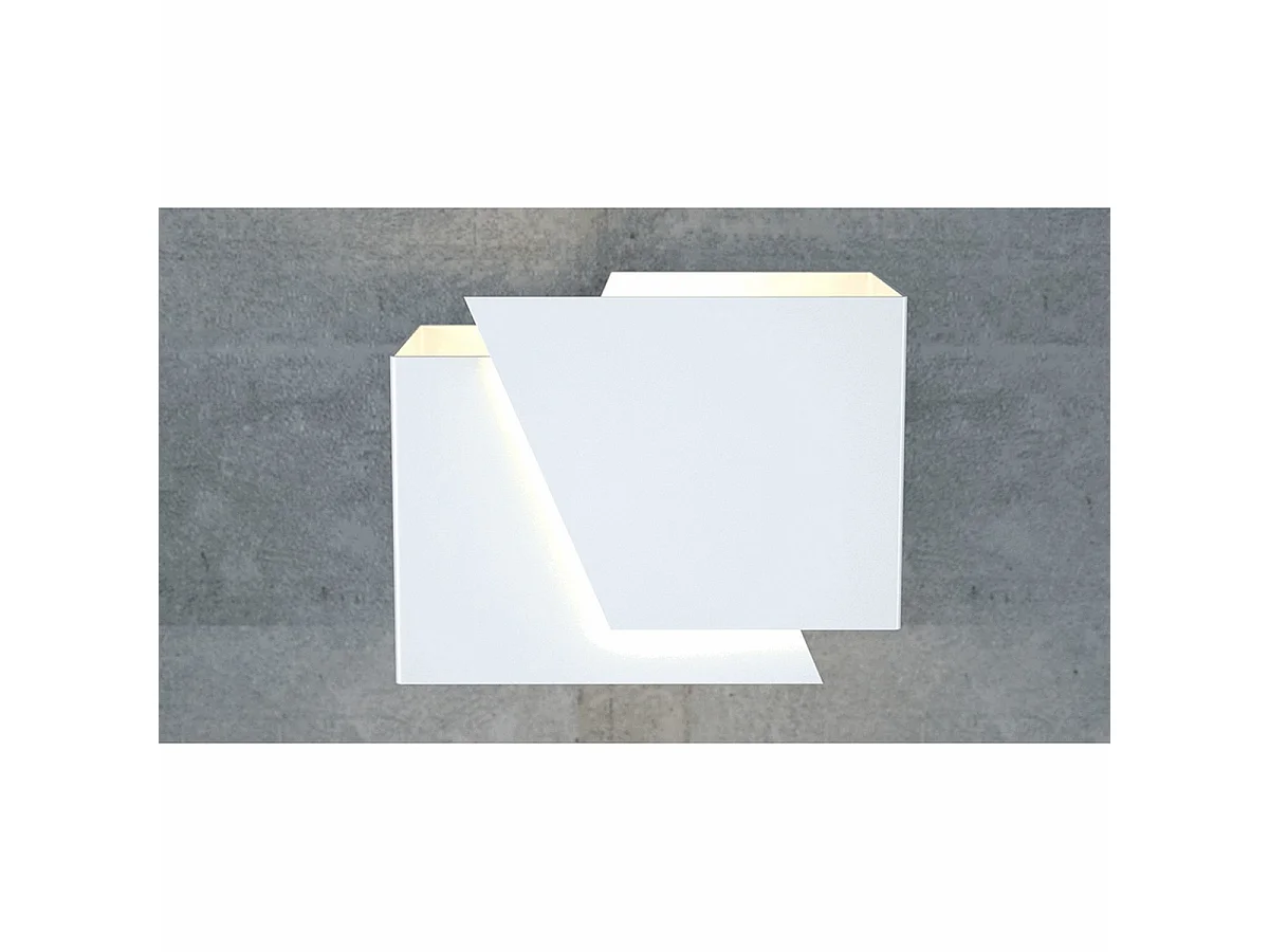Wandlamp Frost, Wit, 17x13x13 cm, Seven Design