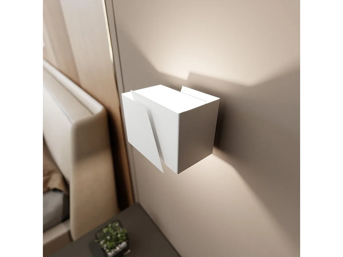 Wandlamp Frost, Wit, 17x13x13 cm, Seven Design