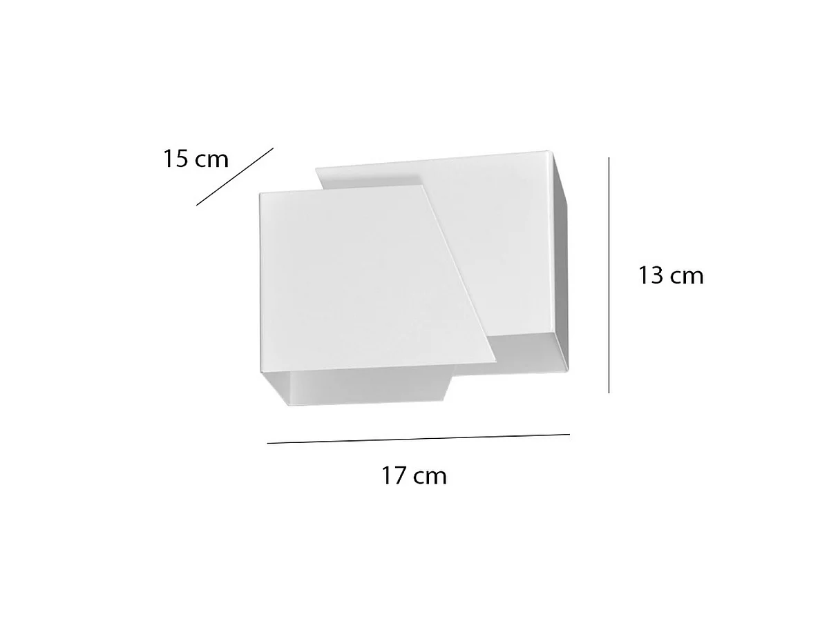 Wandlamp Frost, Wit, 17x13x13 cm, Seven Design