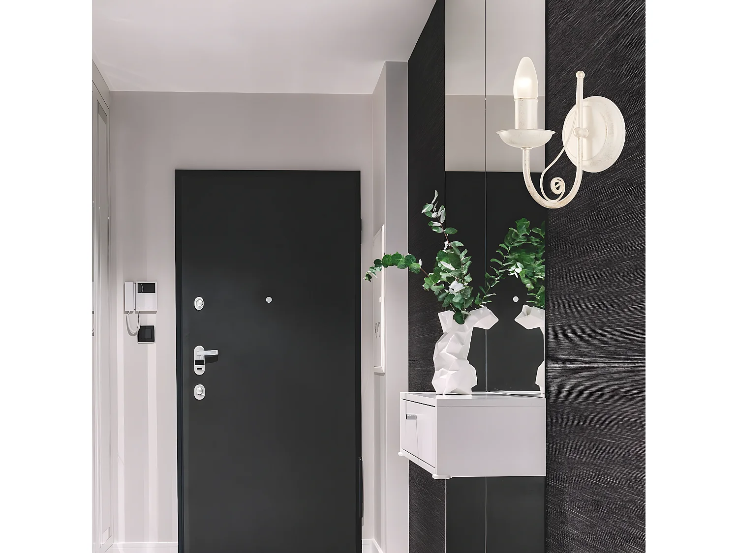 Lampa ścienna Donato, Biały, 20x20x19 cm, Seven Design