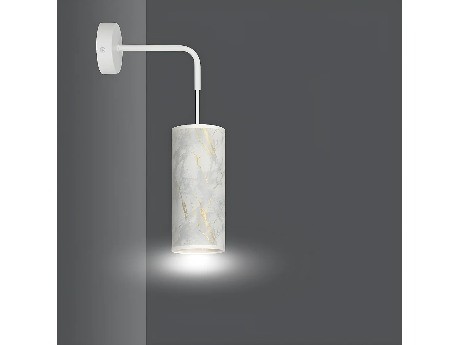 Applique Karli, Blanc, 10x40x18 cm, Seven Design