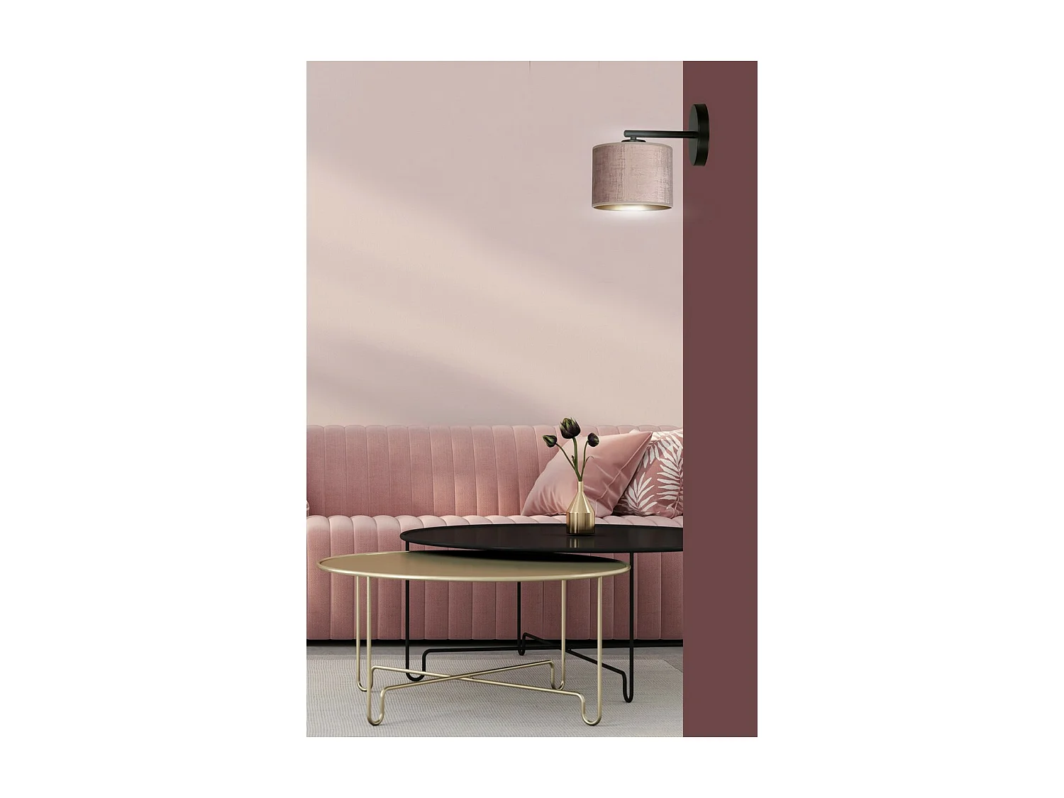 Applique Hilde, Rose, 27x24x20 cm, EPIKASA