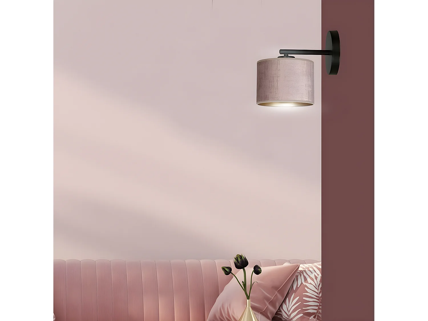 Applique Hilde, Rose, 27x24x20 cm, EPIKASA