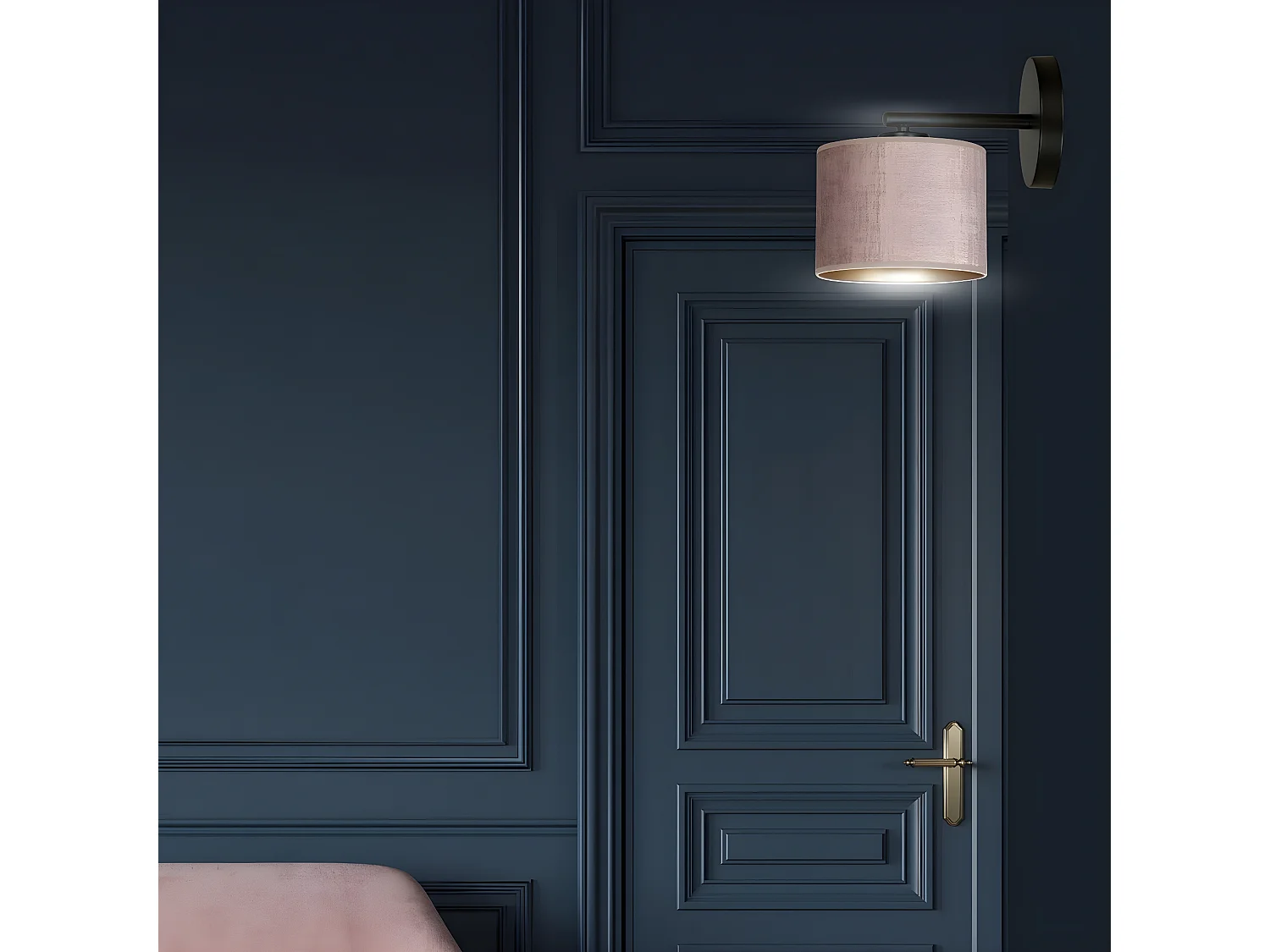 Applique Hilde, Rose, 27x24x20 cm, Seven Design