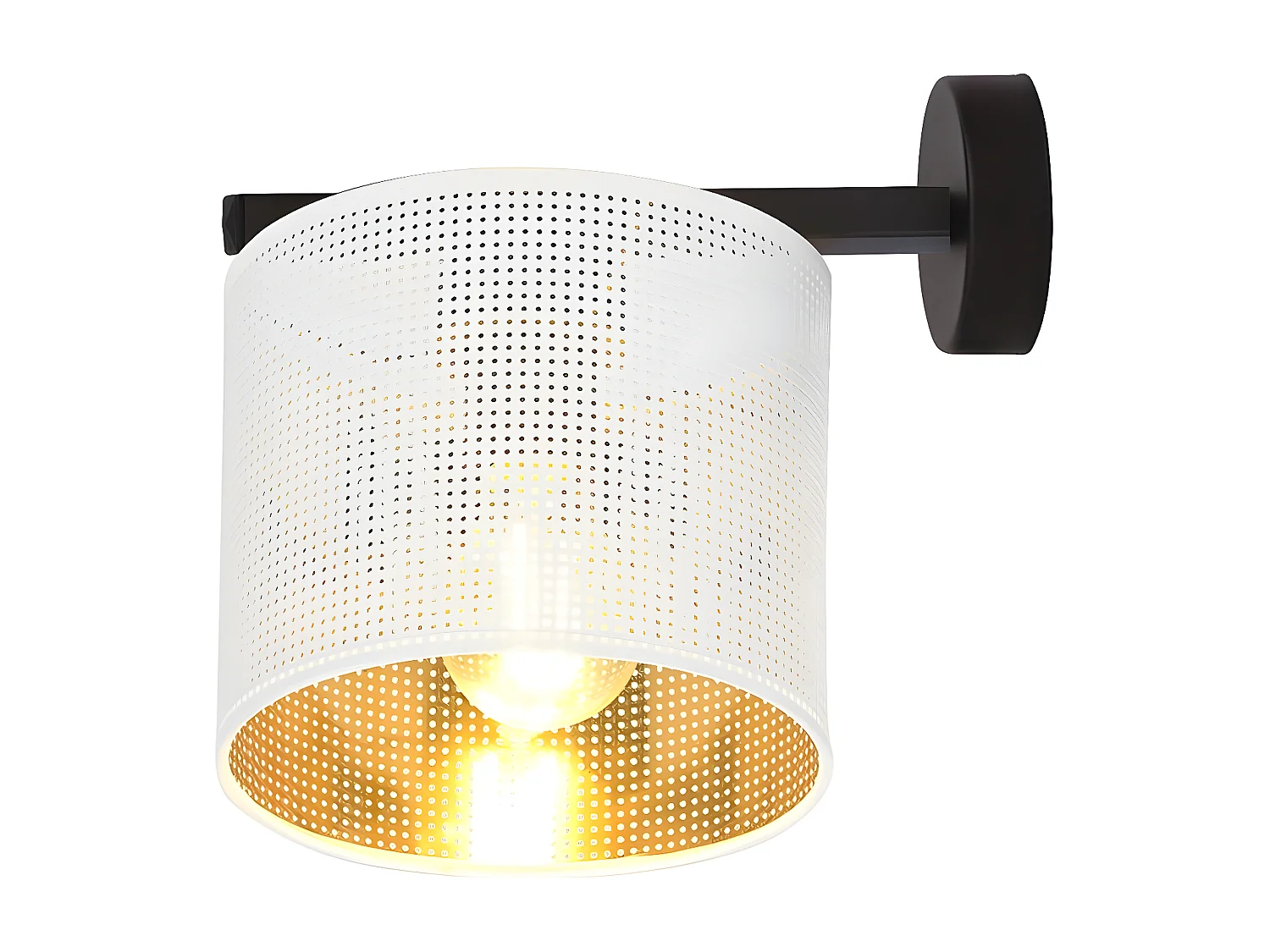 Wandlamp Jordan, Wit, 23x22x23 cm, Seven Design