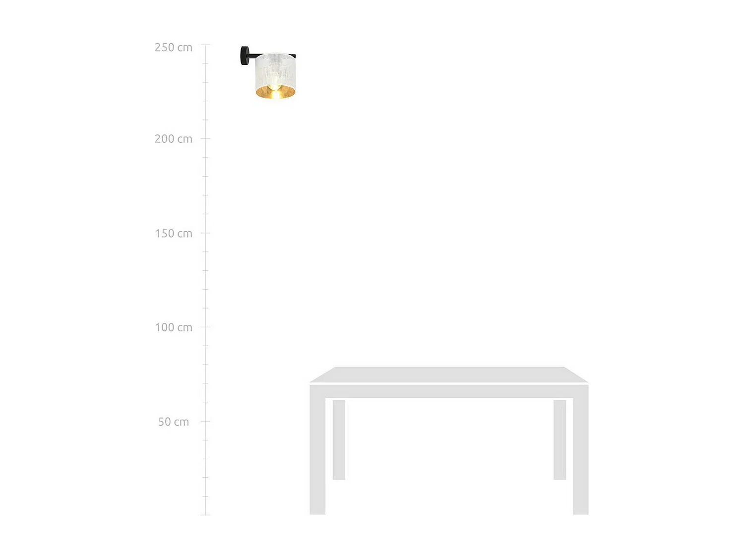 Wandlamp Jordan, Wit, 23x22x23 cm, Seven Design