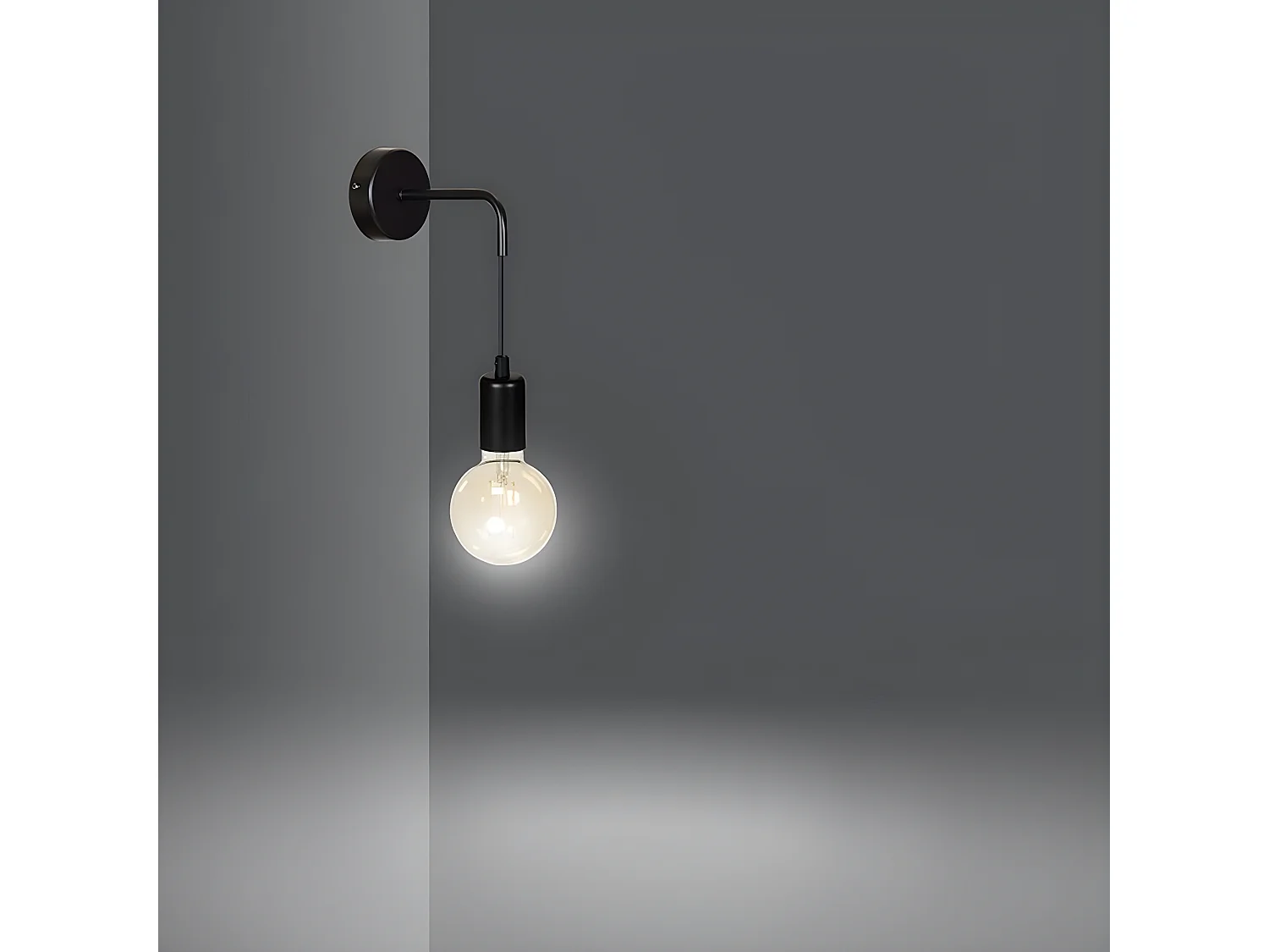 Applique Multipo, Noir, 20x30x8 cm, EPIKASA