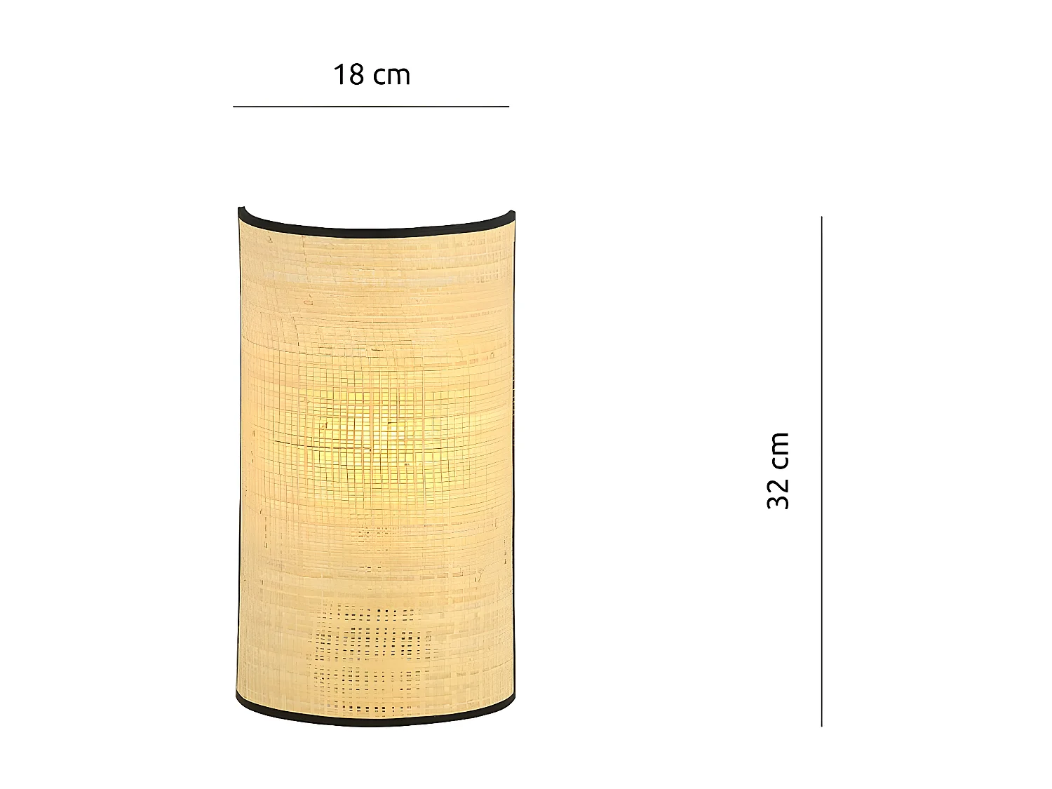 Applique Aston 2, Beige, 18x32x8 cm, Seven Design