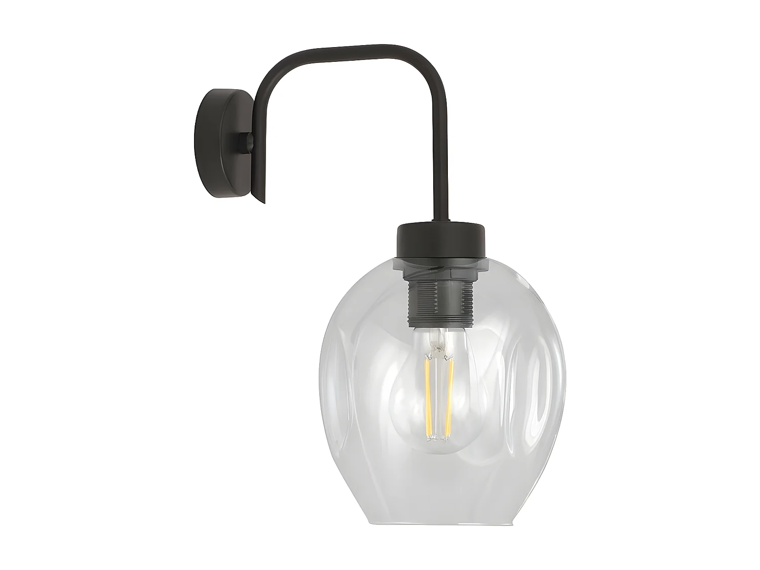 Applique Lukka 5, Noir, 14x26x14 cm, Seven Design